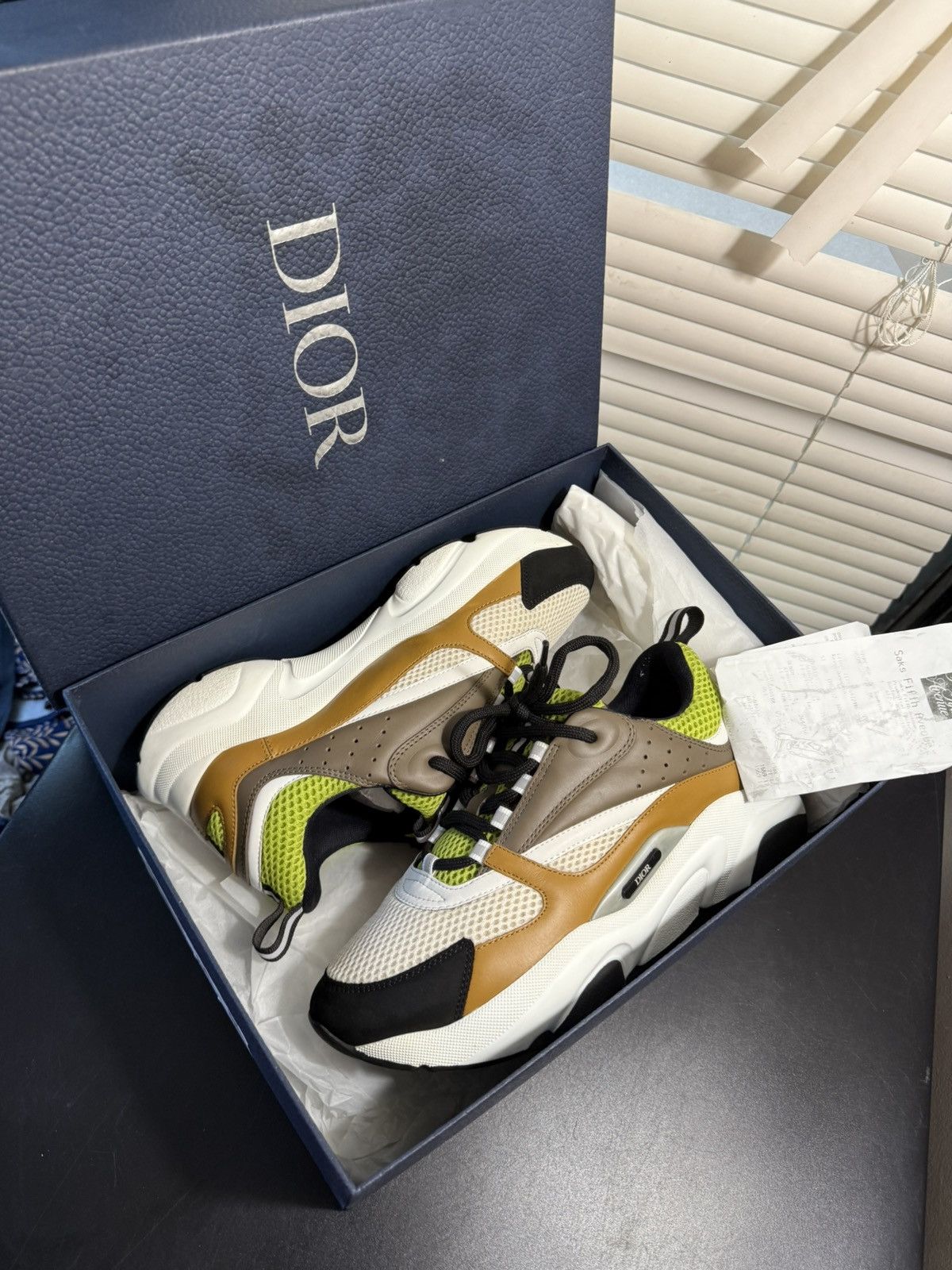 Dior Dior B22 Brown Lime Size Size 8 US / 41 EU Size US 8 / EU 41 - 18 Thumbnail