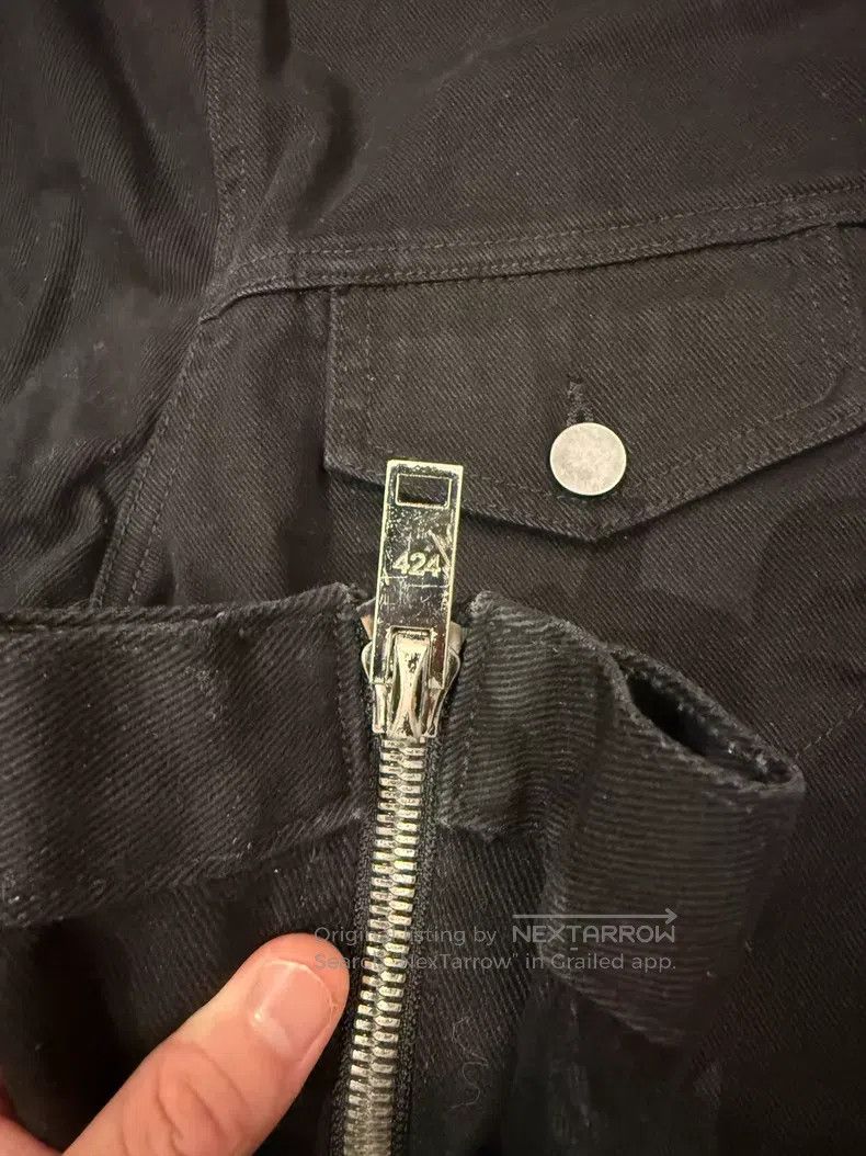 Other 424 Black Sleeve Patch Denim Jacket Size US M / EU 48-50 / 2 - 3 Thumbnail