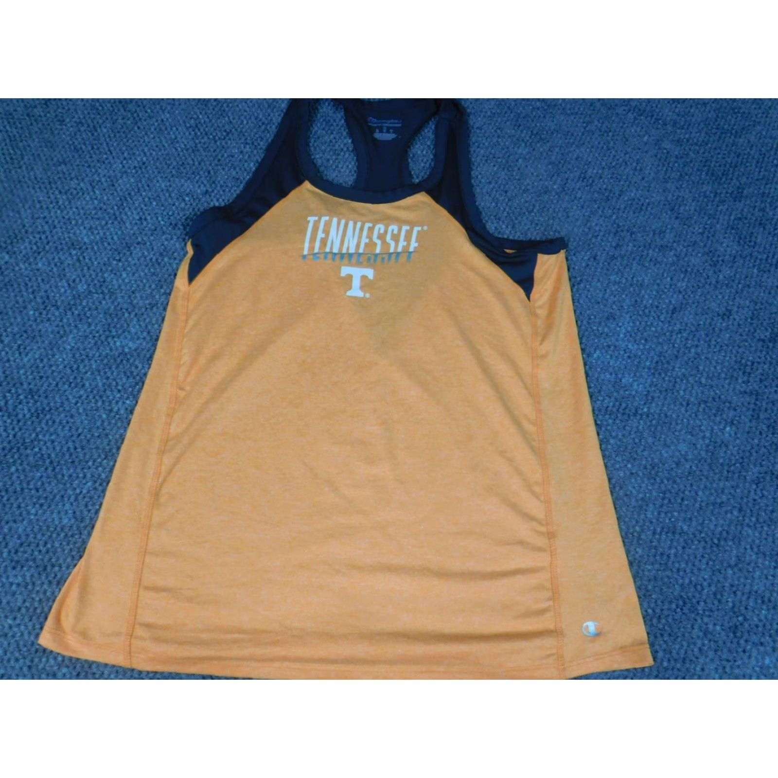 Champion Champion Shirt M Orange Tank Top Tennessee Crew Neck Sleeveless Cotton Logo Athletic Regular Men Mens Medium Orange T-Shirt Stretch Classic (No Holes) Size US M / EU 48-50 / 2 - 3 Thumbnail