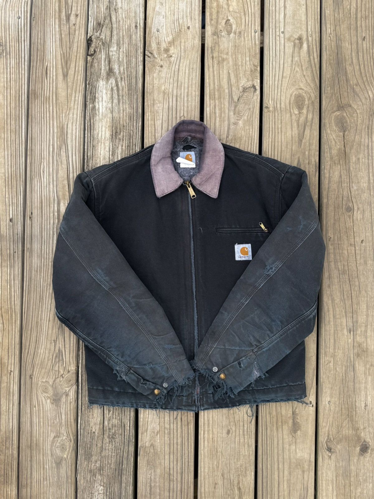 Carhartt VTG Distressed Carhartt Detroit Jacket Size Medium Size US M / EU 48-50 / 2 - 1 Thumbnail