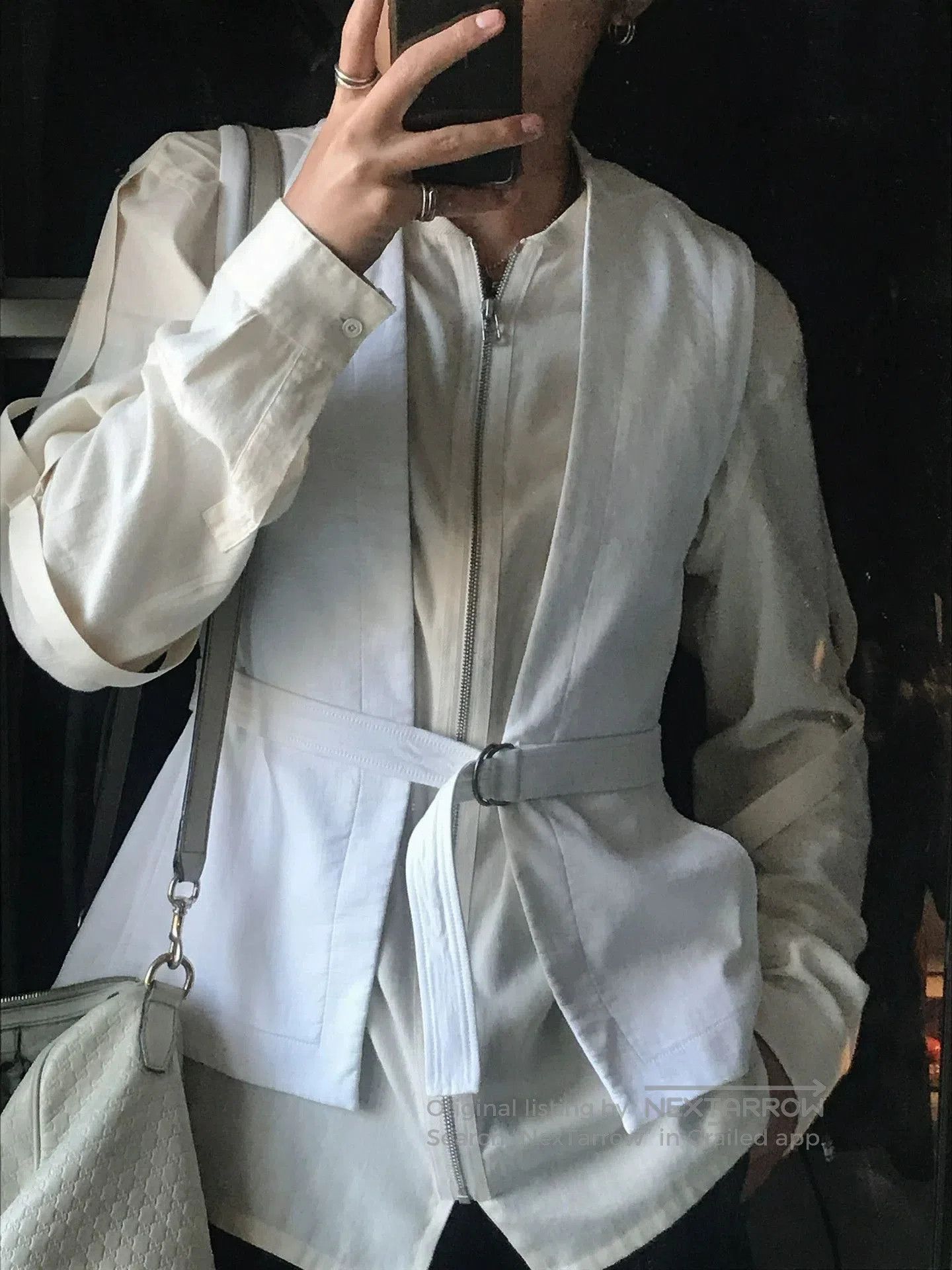 Helmut Lang Helmut Lang Strap Shirt Jacket in Size S. Size S / US 4 / IT 40 - 1 Thumbnail
