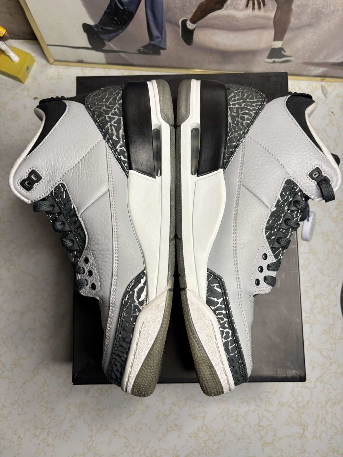 Jordan Brand Air Jordan 3 Retro Wolf Grey 2014 Size US 9 / EU 42 - 3 Thumbnail