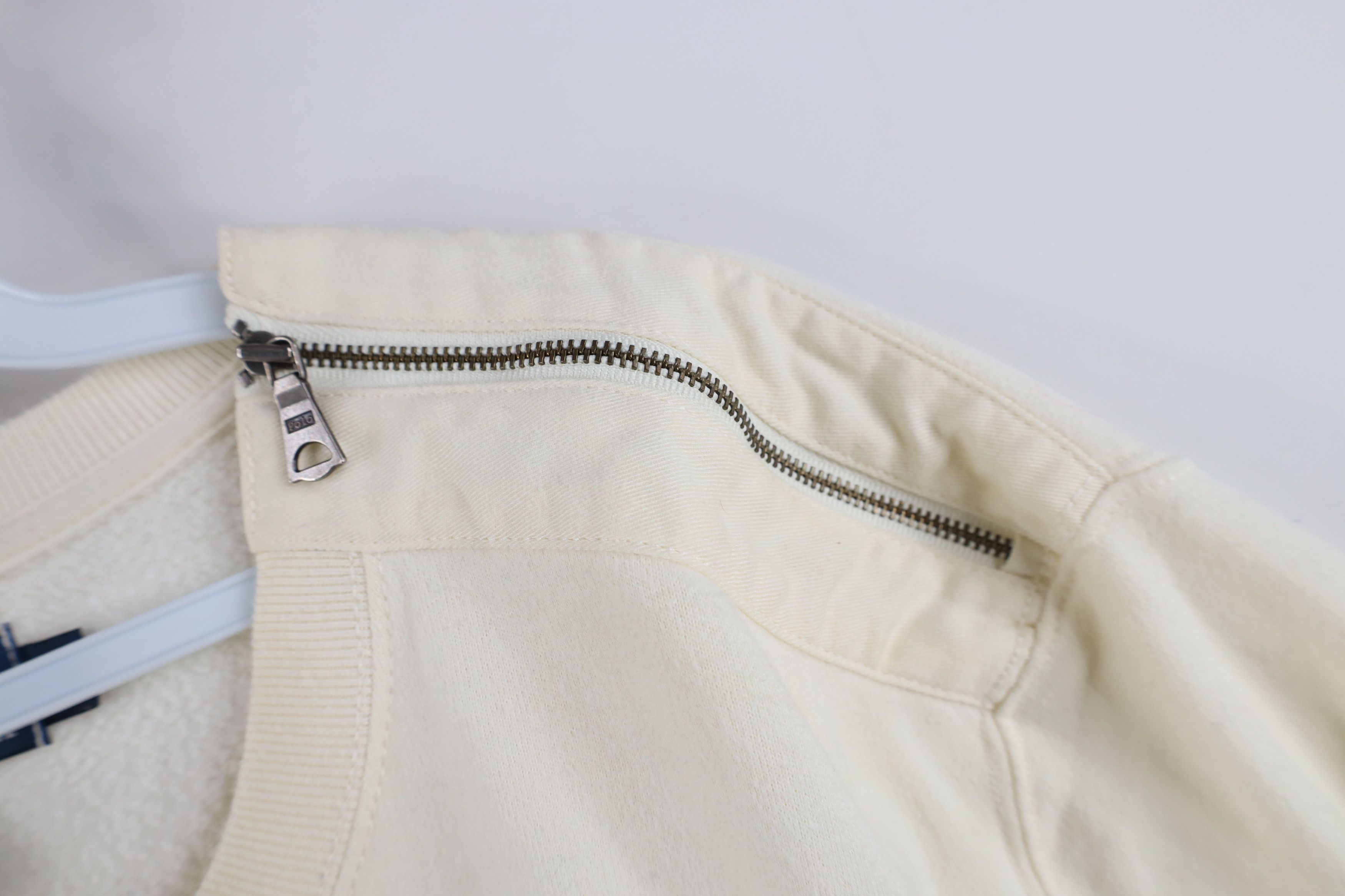 Ralph Lauren Vintage 90s Ralph Lauren Commando Military Sweatshirt Cream Size US XL / EU 56 / 4 - 4 Thumbnail