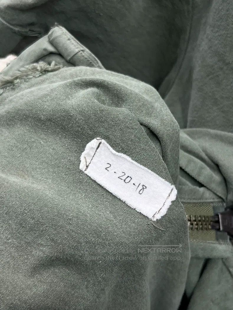 Greg Lauren Greg Lauren Military Cloth Denim Spliced Sleeveless Jacket Size US XL / EU 56 / 4 - 8 Thumbnail