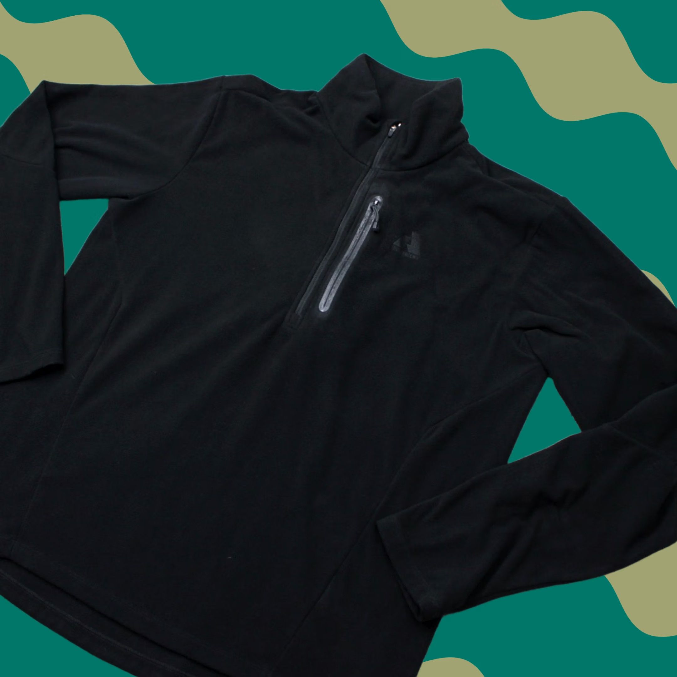 Eddie Bauer Eddie Bauer Sweatshirt Mens Large Black 1/4 Zip Fleece Pullover Sweatshirt Pullover 1/4 Zip Logo 90s Outdoor Mens Size US L / EU 52-54 / 3 - 1 Thumbnail