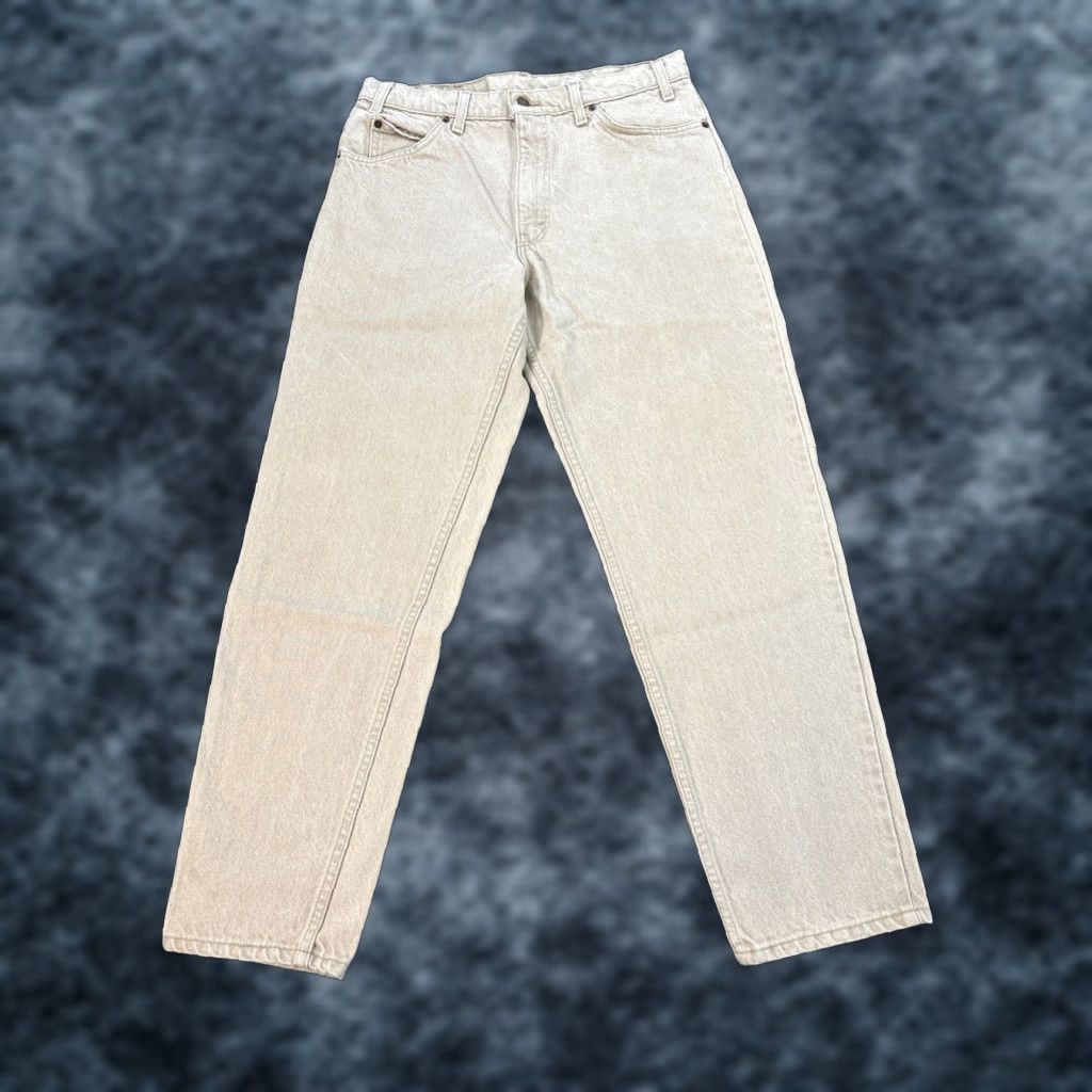Levi's VINTAGE Levi's 550 Jeans Men 34X30 Tan Relaxed Tapered Orange Tab 90s USA Size US 34 / EU 50 - 1 Thumbnail