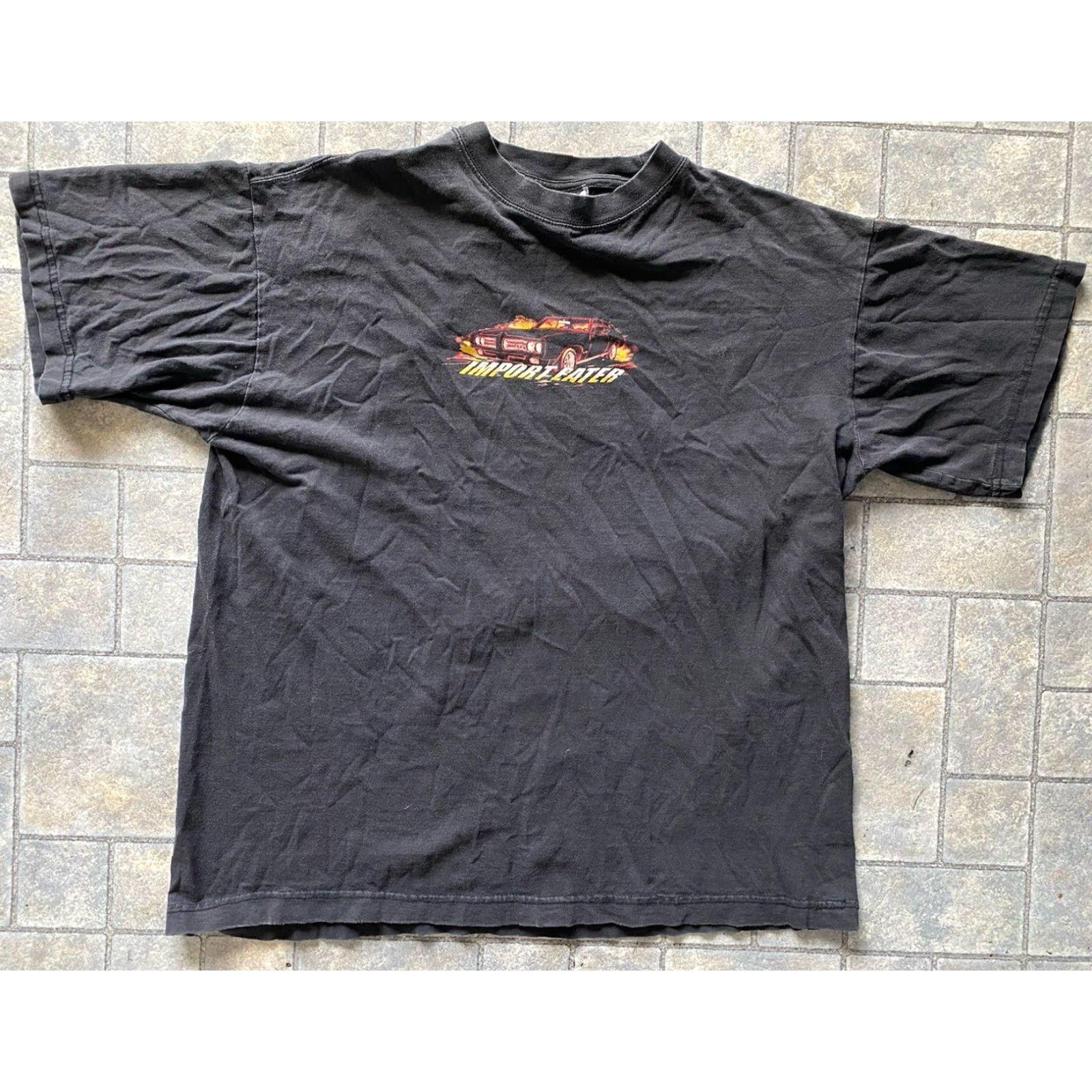 Vintage ODM T Shirt Men’s L Black Short Sleeve Regular Size GTO Eater Import Size US L / EU 52-54 / 3 - 2 Thumbnail