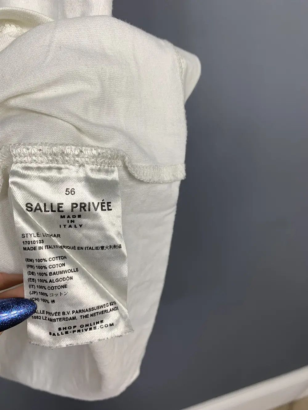 SALLE PRIVEE SALLE PRIVÉE Tshirt Big Logo Designer Rare Tee Size US XL / EU 56 / 4 - 8 Thumbnail
