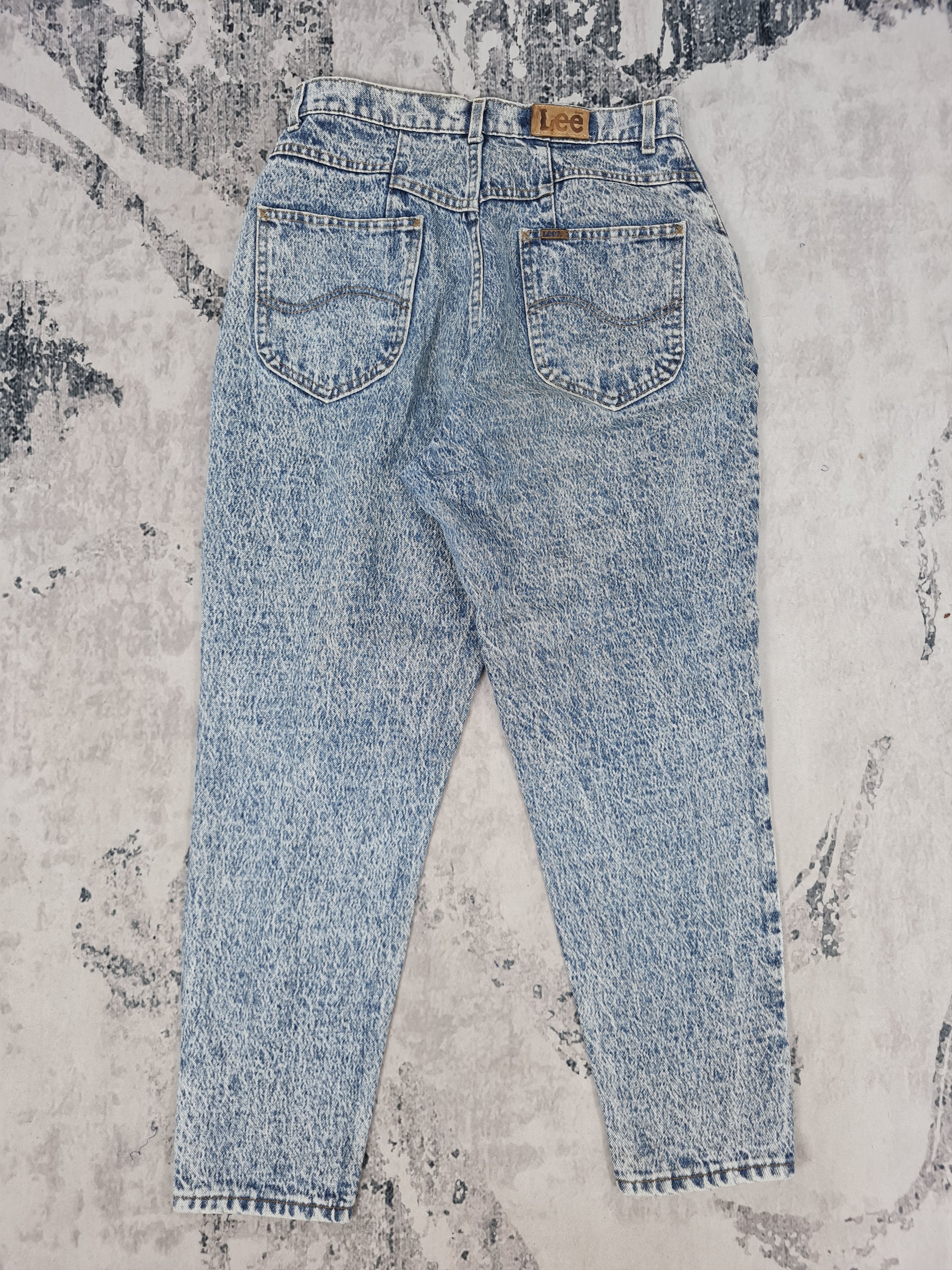 Lee Vtg 80's LEE RIDERS Acid Wash Moms Jeans 29x27 JB0123 Size 29" - 2 Thumbnail