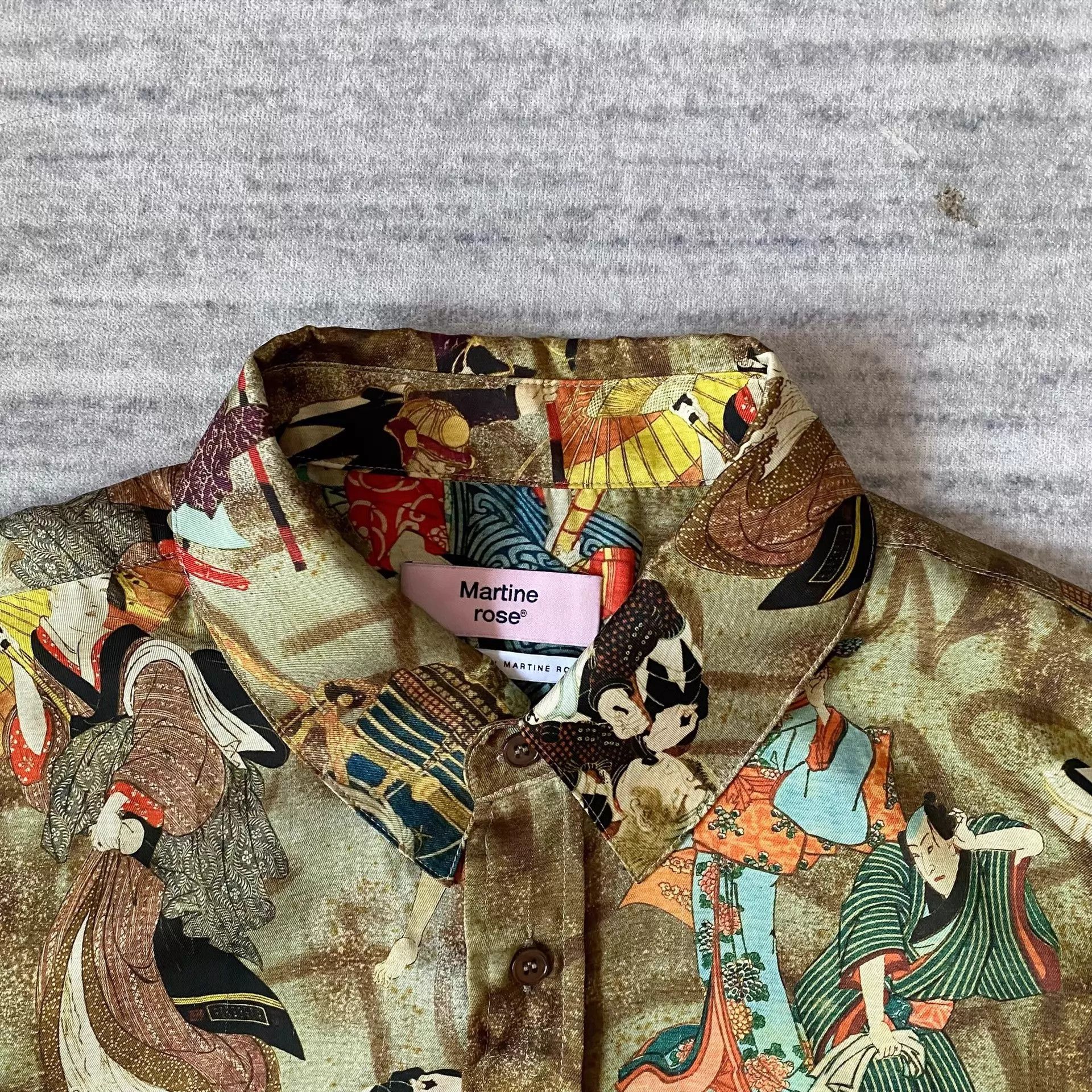 Martine Rose Martine Rose Ukiyo-e Kabukicho Geisha Aloha Shirt Short S Size US S / EU 44-46 / 1 - 4 Thumbnail
