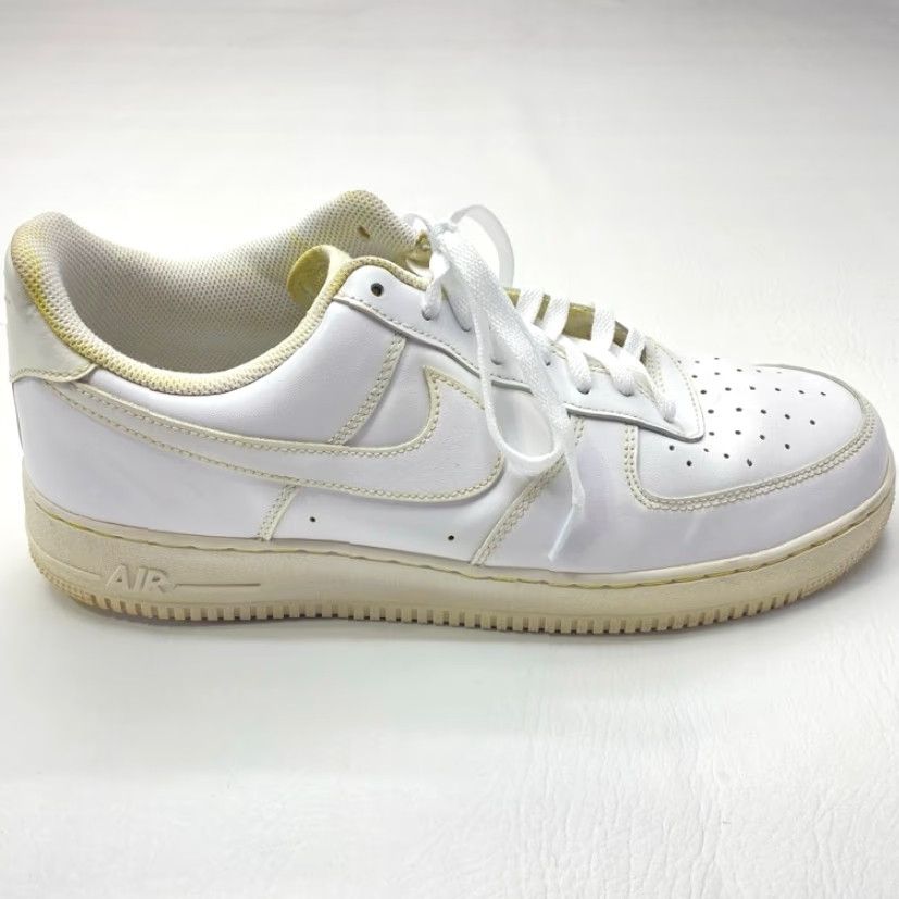 Nike Nike Air Force 1 Low “07” Men Size 13 Triple White Leather 315122-111 Nike Air Force 1 Shoes Classic White Streetwear 2010s Mens Size ONE SIZE - 5 Thumbnail