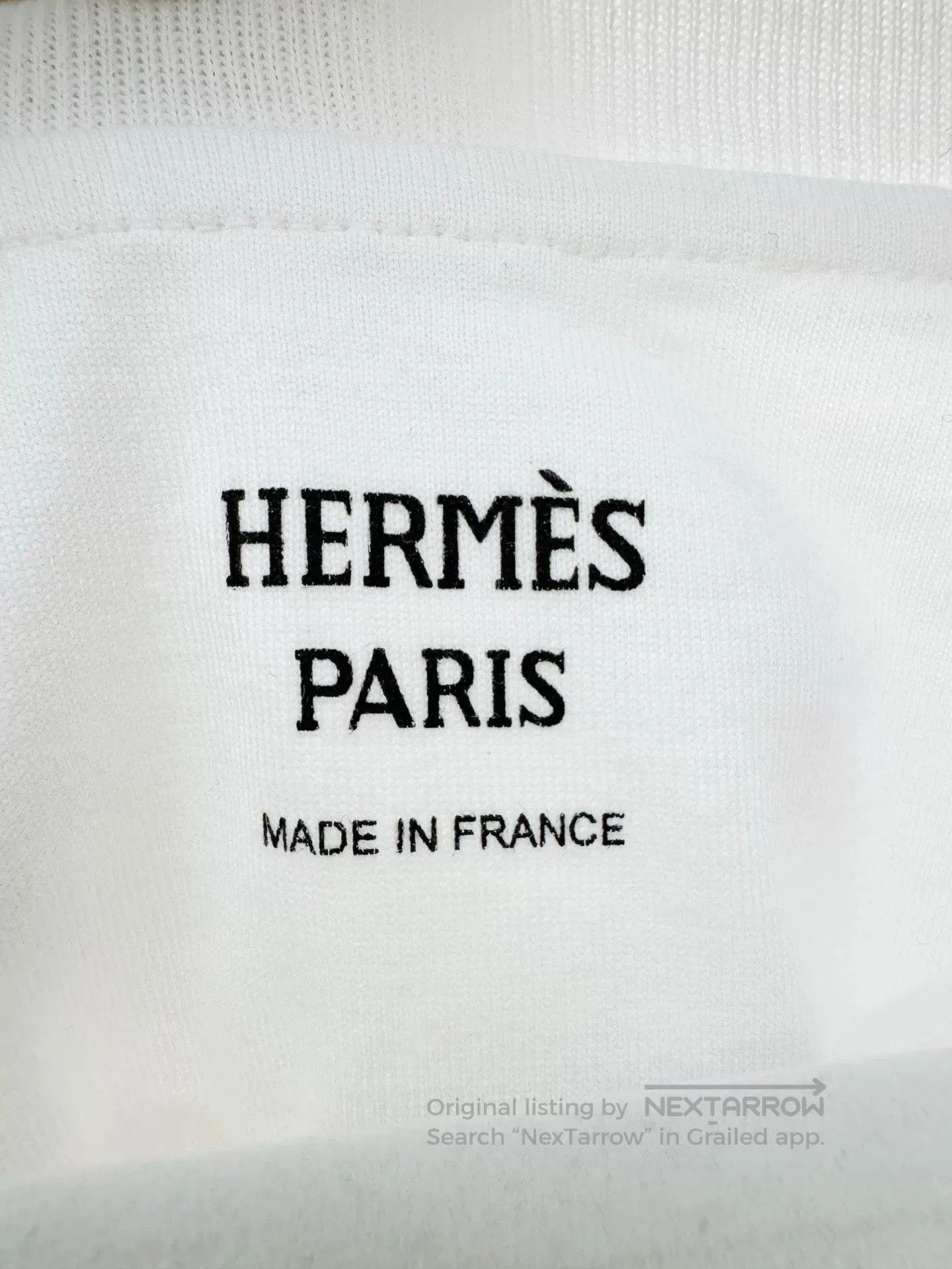 Hermes Hermes White Letter Print T-shirt. Size US XS / EU 42 / 0 - 3 Thumbnail