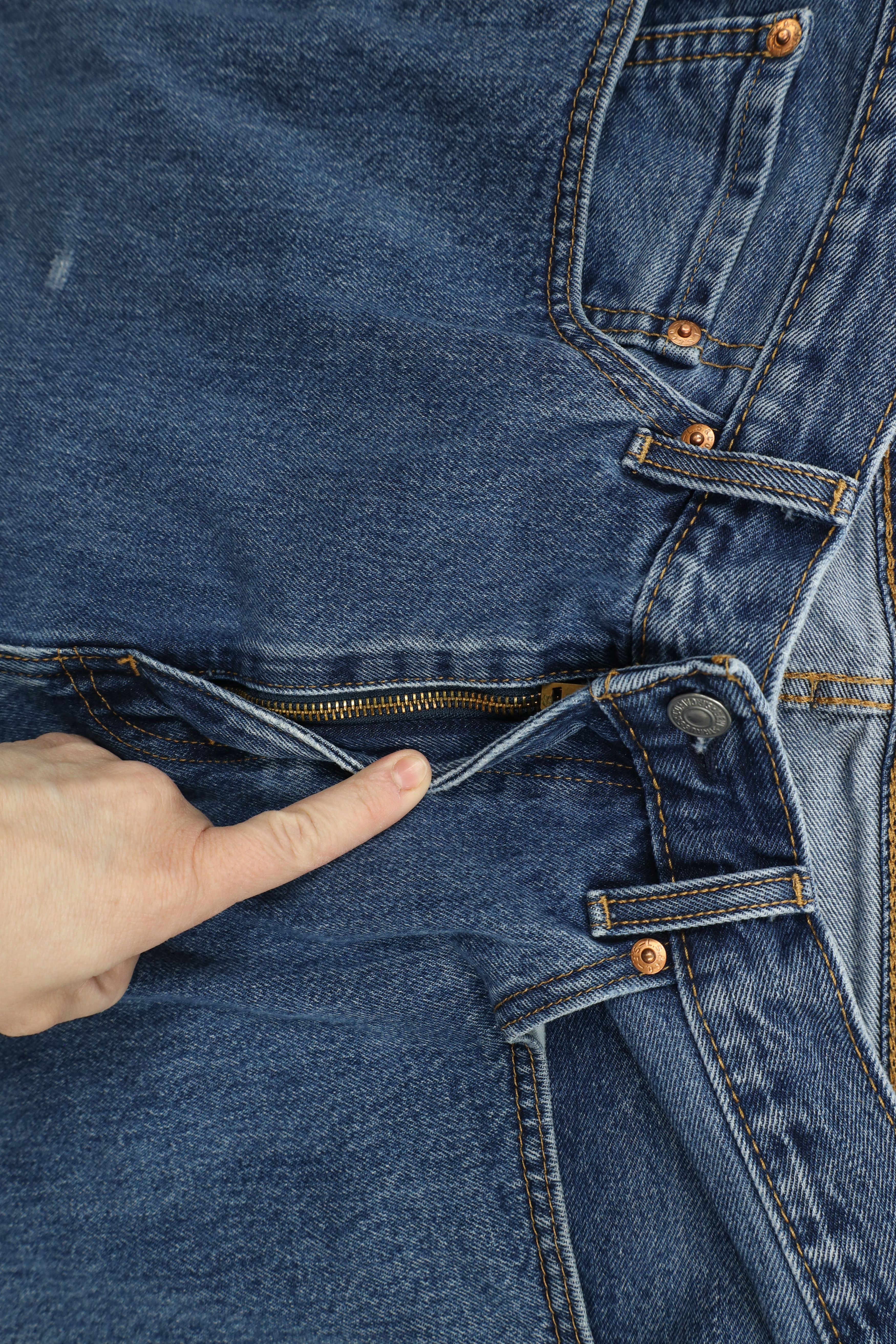 Levi's × Vintage Vintage Y2K Levis 505 Regular Fit Denim Jeans Blue Cotton Size US 36 / EU 52 - 8 Thumbnail
