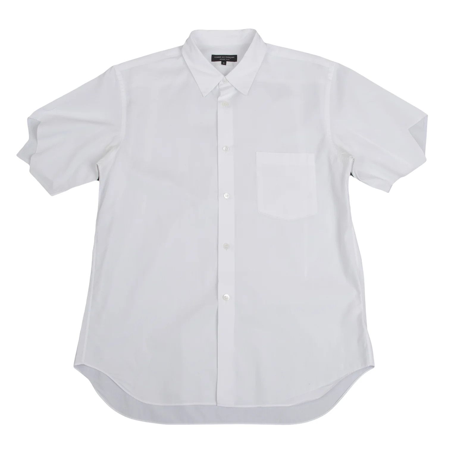 Comme des Garcons Homme Plus Cut Sleeve Shirt in White Size S Size US S / EU 44-46 / 1 - 1 Thumbnail