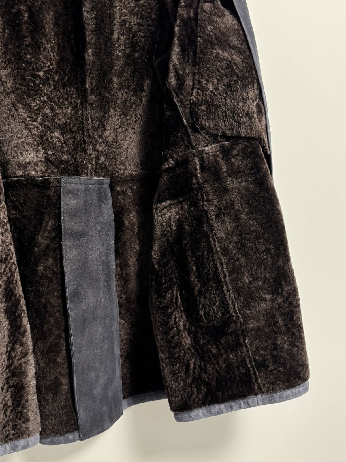 Brunello Cucinelli Brunello Cucinelli Shearling Leather Biker Fur Heavy Coat Size US XXL / EU 58 / 5 - 15 Thumbnail