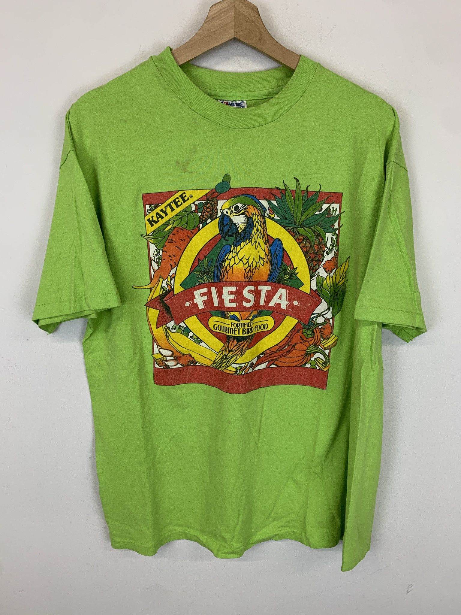 Vintage Vintage 1980s Fiesta Bird Food Parrot Singlestitch Tee Size XL Size US XL / EU 56 / 4 - 1 Thumbnail