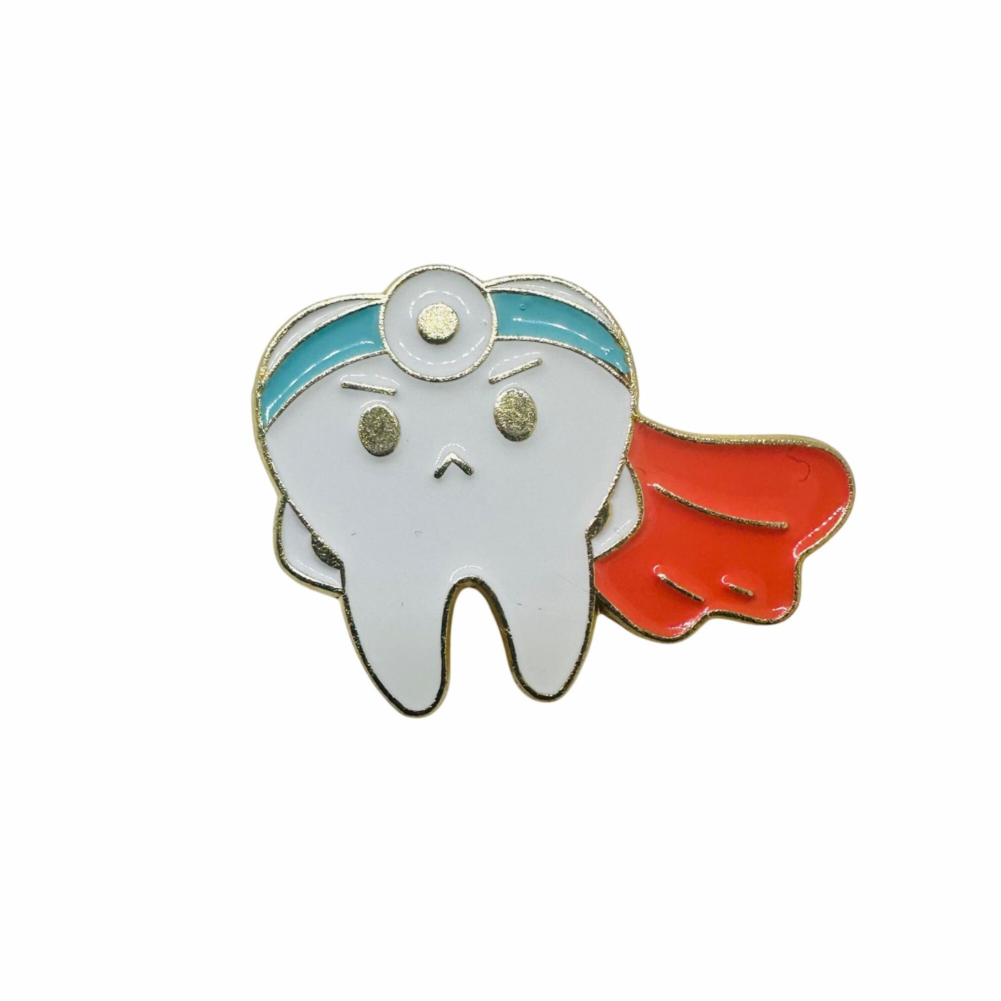 Other ⭐ Enamel Pin Superhero Dentist Tooth Badge Tooth Dental Heal Size ONE SIZE - 5 Thumbnail