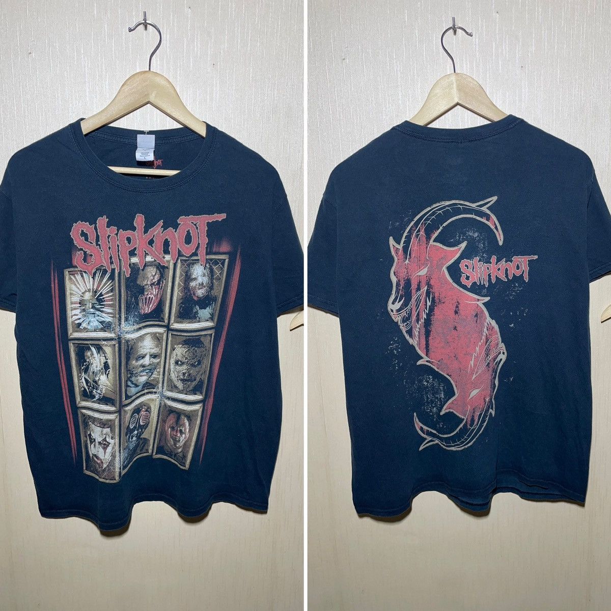 Slipknot × Vintage Slipknot vintage streetwear T shirt Size US L / EU 52-54 / 3 - 1 Thumbnail