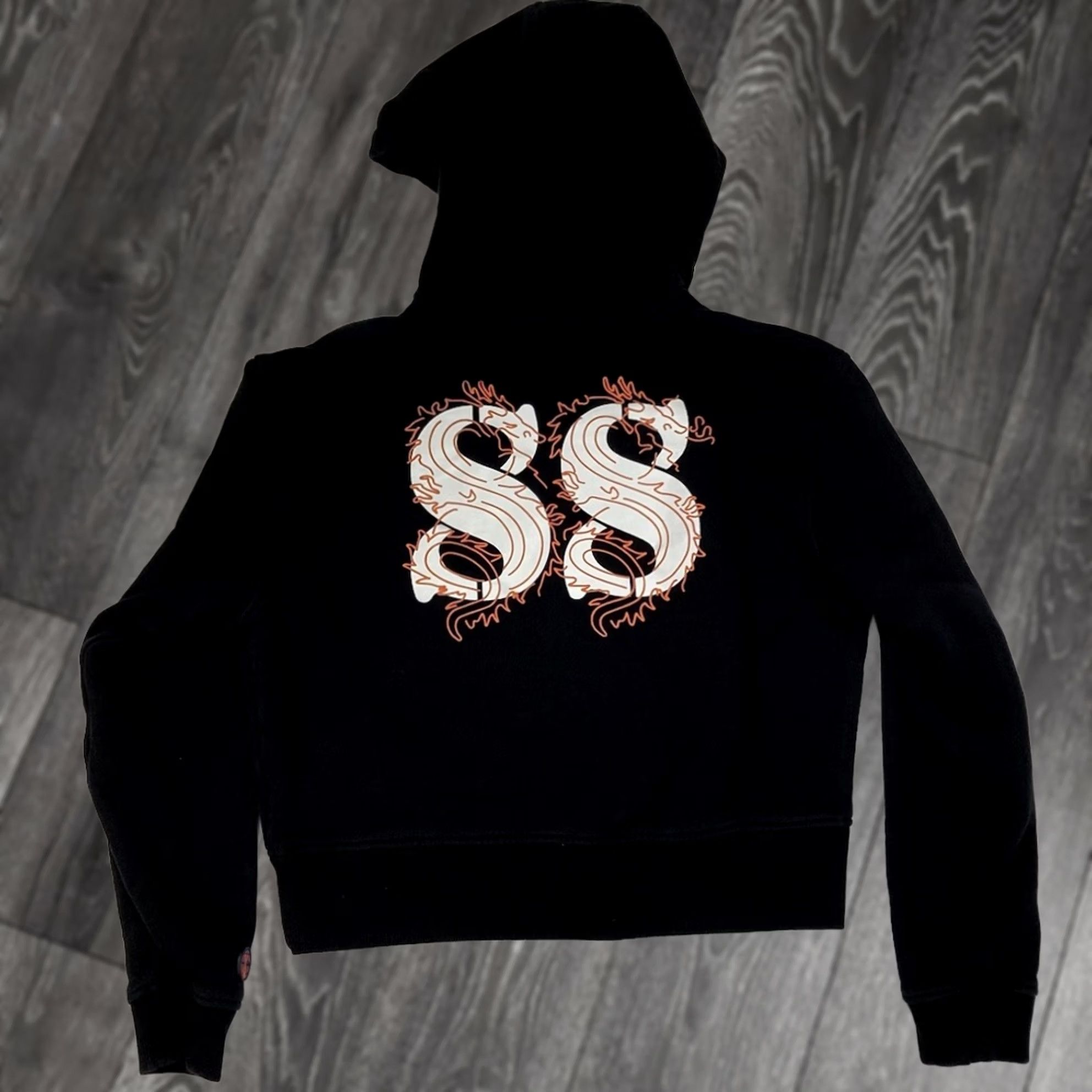 Guess GUESS 88rising Dragon Graphic Crop Pullover Hoodie Women Medium Black Size M / US 6-8 / IT 42-44 - 1 Thumbnail