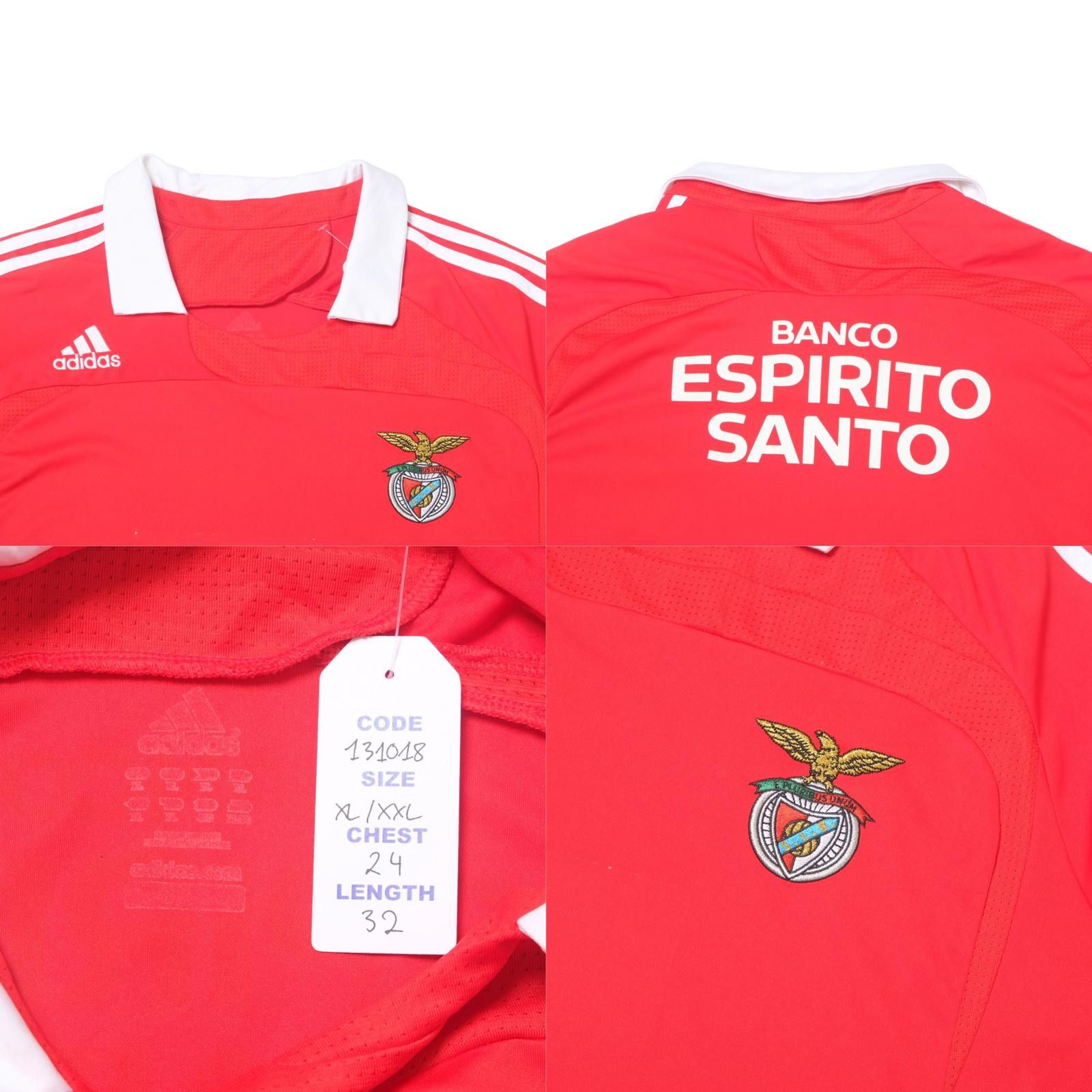 Adidas 2007/08 Benfica Home Shirt Adidas (XL/2XL) Size US XL / EU 56 / 4 - 5 Thumbnail
