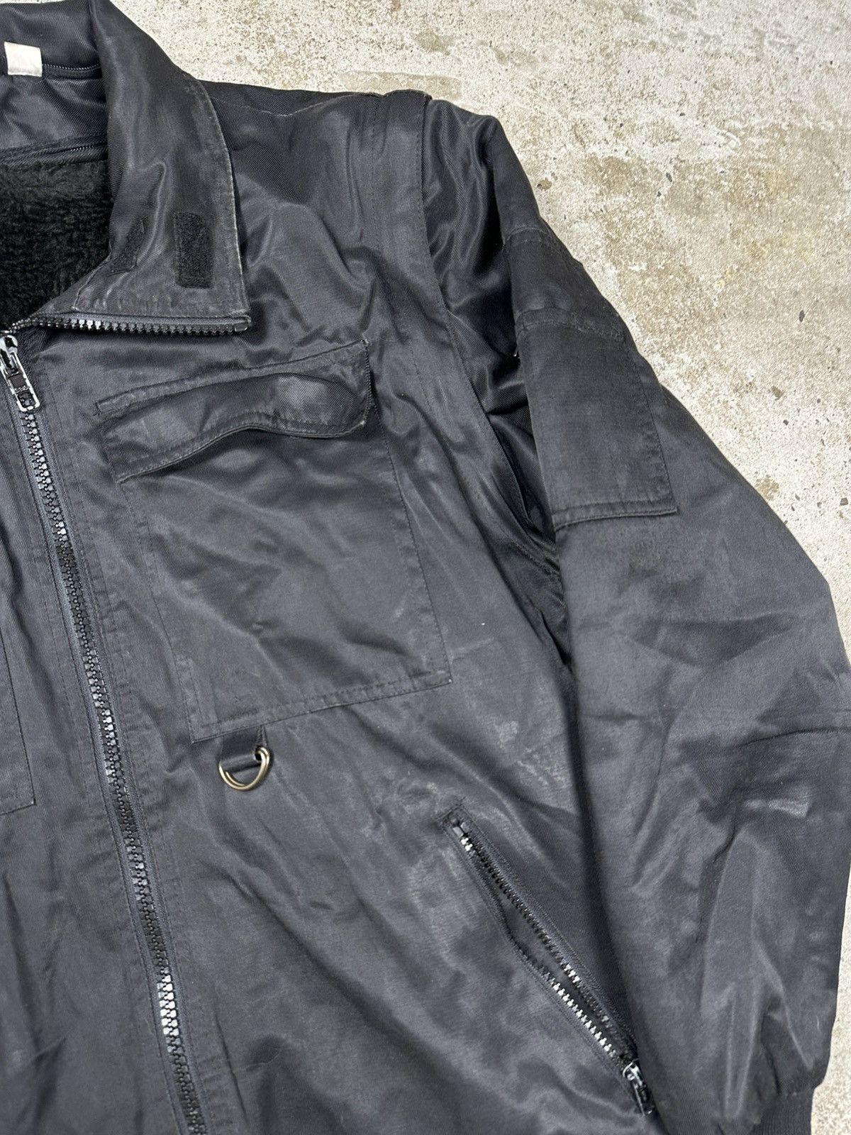 If Six Was Nine × Japanese Brand × Levi's Vintage Y2K Black Utility Faux Fur Insulated Bomber Jacket Size US M / EU 48-50 / 2 - 4 Thumbnail