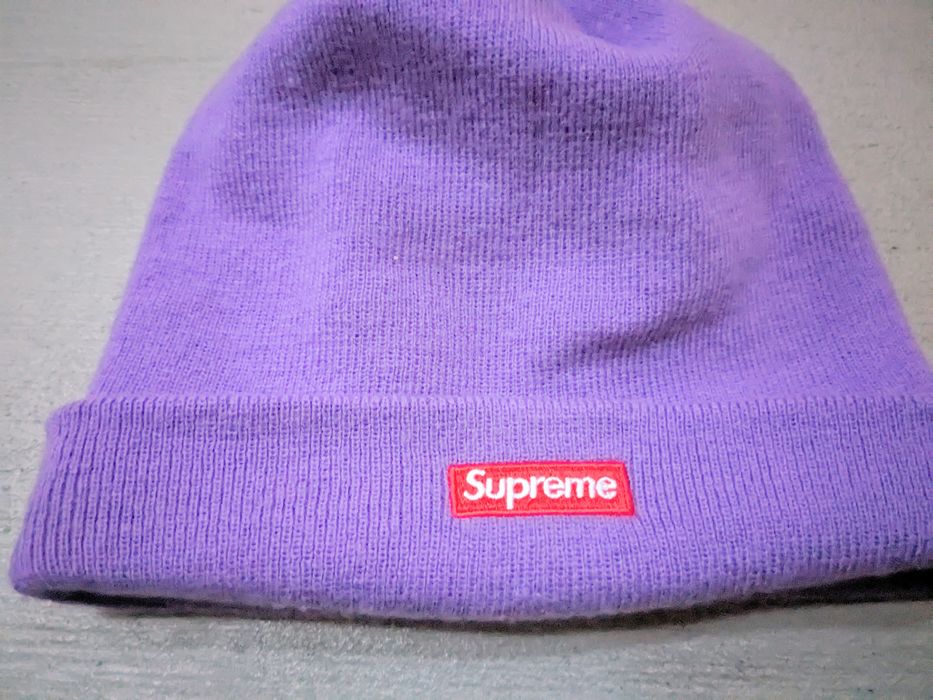 Supreme Supreme x New Era HQ Beanie Purple FW19 BOGO Box Logo