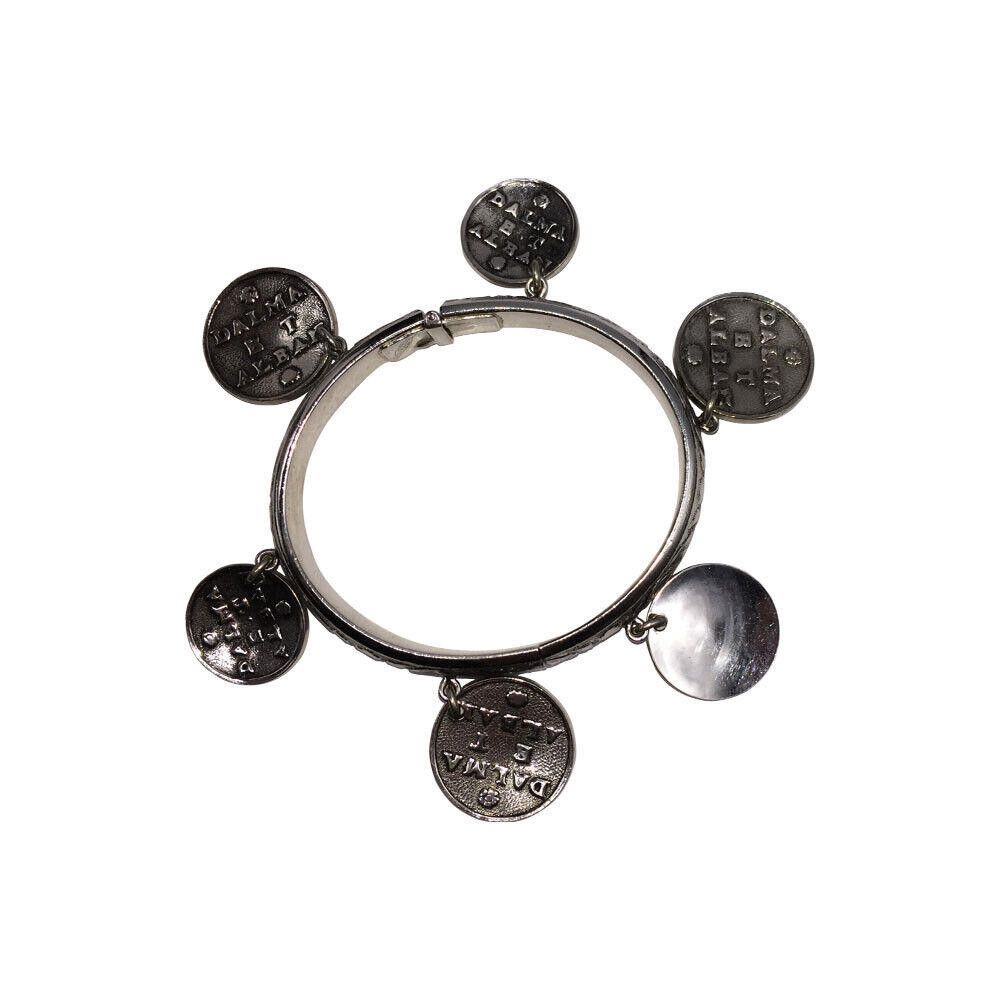 Designer Whiting and Davis Coin Dangle Bangle Bracelet Size ONE SIZE - 4 Thumbnail