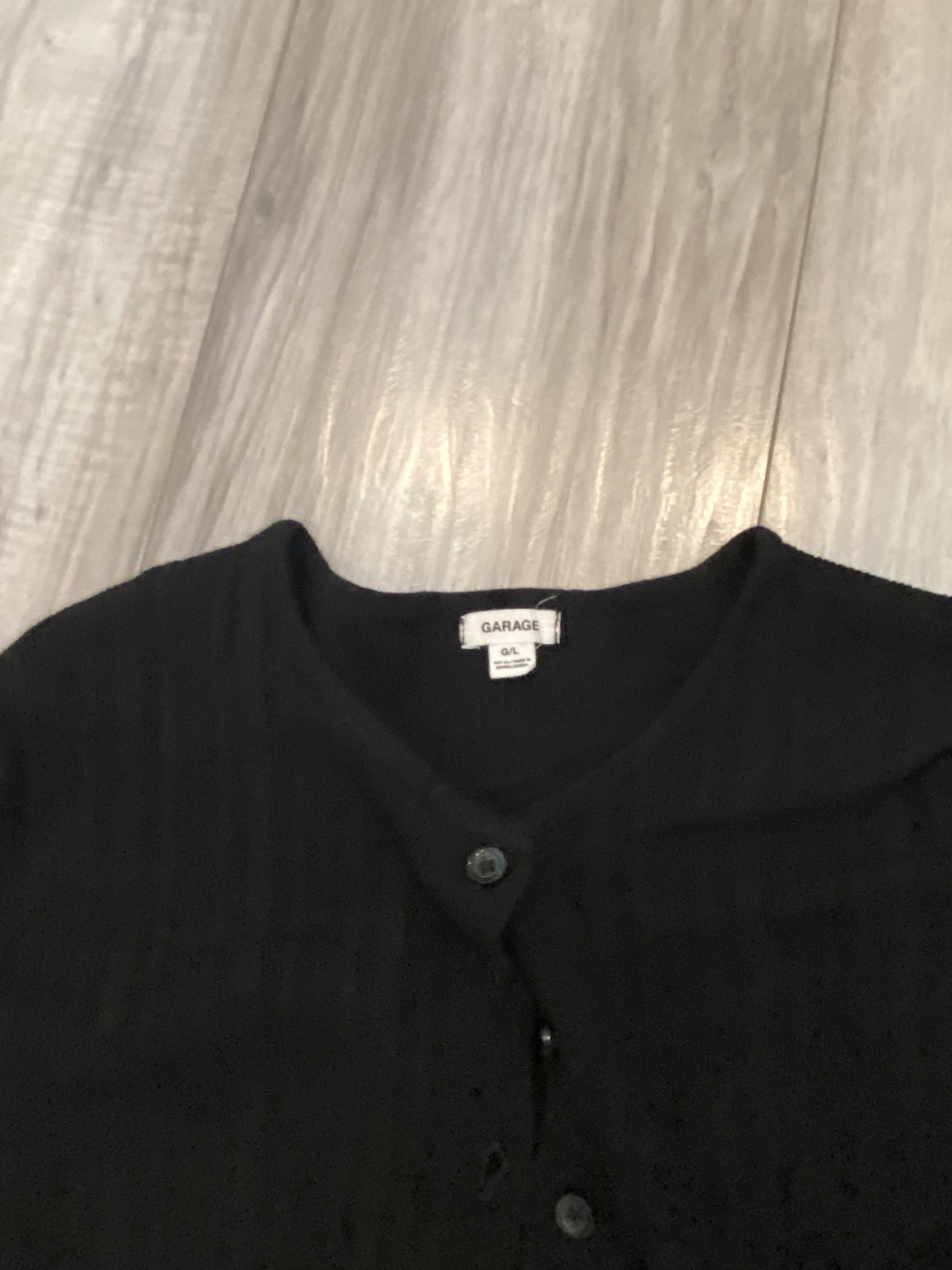 Garage LONG SLEEVE CROPPED CARDIGAN BUTTON UP Size L / US 10 / IT 46 - 3 Thumbnail