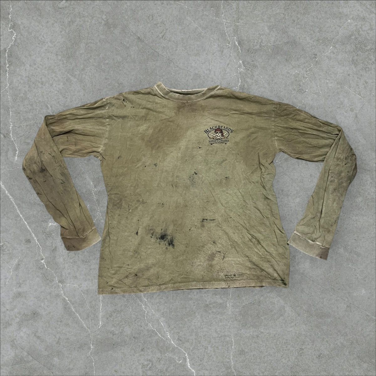 Vintage Thrashed & Faded Blackbeard Cruises long sleeve Size US L / EU 52-54 / 3 - 1 Thumbnail