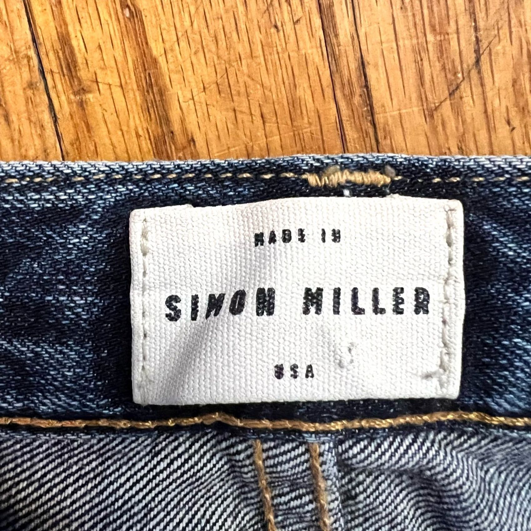 Simon Miller Simon Miller Jeans Womens 29 Blue Kamas Distressed Mid Rise Boyfriend Size 29" - 7 Thumbnail