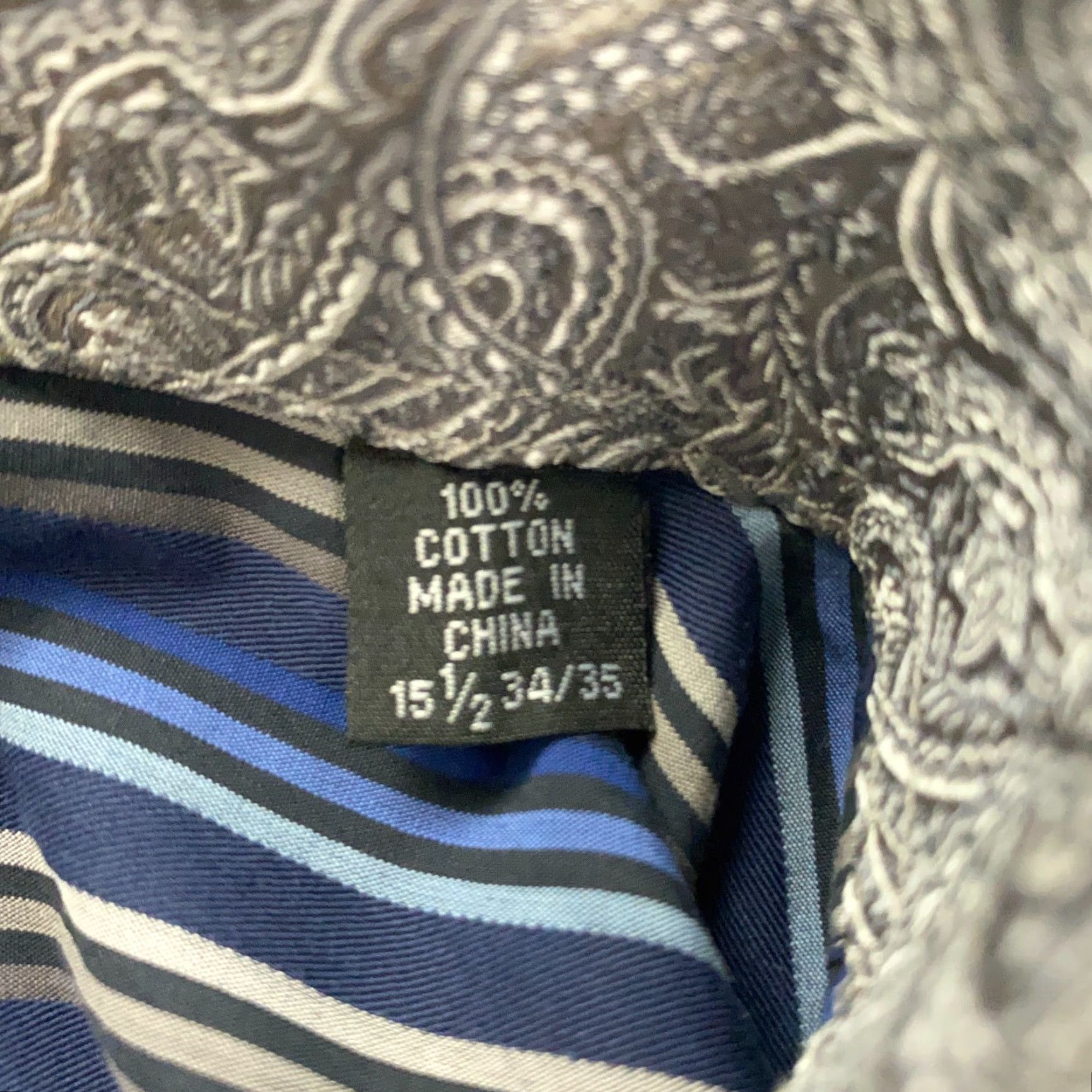 English Laundry English Laundry Classic Collection Shirt Mens Size 15 1/2 Blue Striped Flip Cuff Size US M / EU 48-50 / 2 - 7 Thumbnail