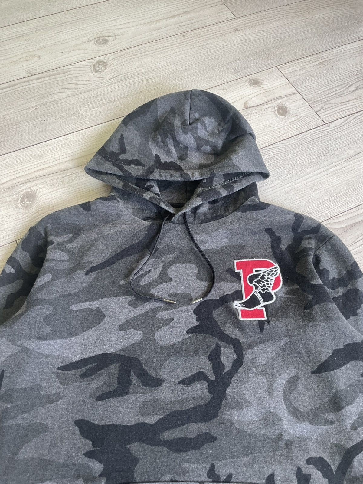 Vintage Polo Ralph Lauren P Wing Camo Hoodie Size US XXL / EU 58 / 5 - 8 Thumbnail
