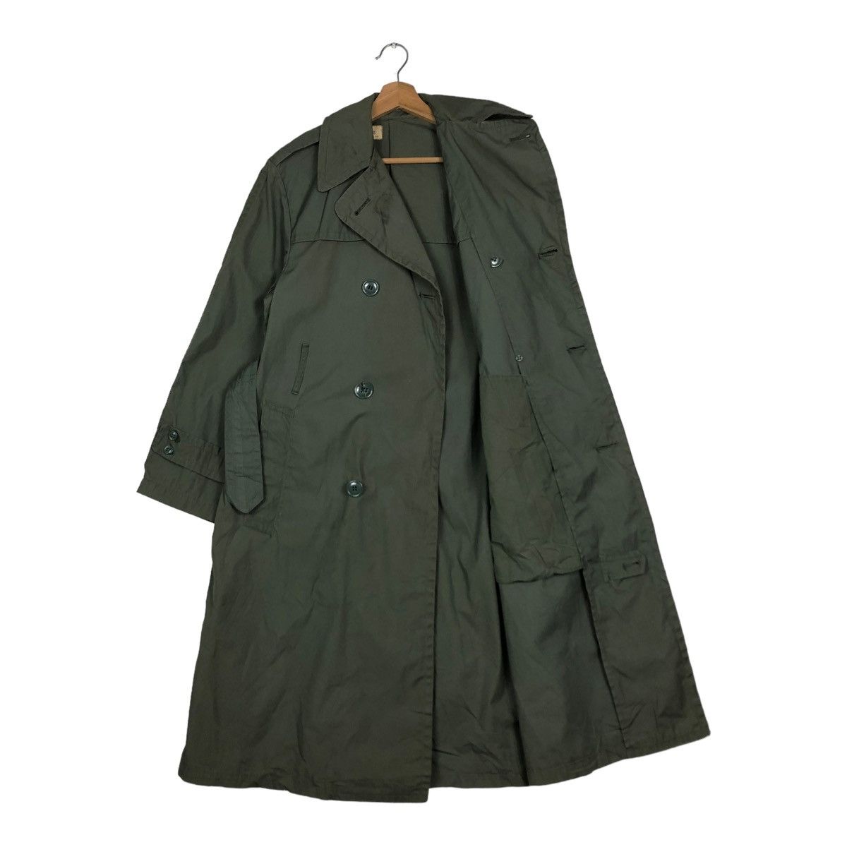 Buzz Rickson's 🔥VINTAGE LONG TRENCH COATS JACKET QUARPEL CENTRE MFG CO Size US M / EU 48-50 / 2 - 11 Thumbnail