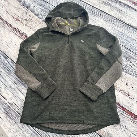 Other VORTEX Green/Gray Hooded 1/4 Zip Pullover Sweatshirt Size US M / EU 48-50 / 2 - 2 Thumbnail