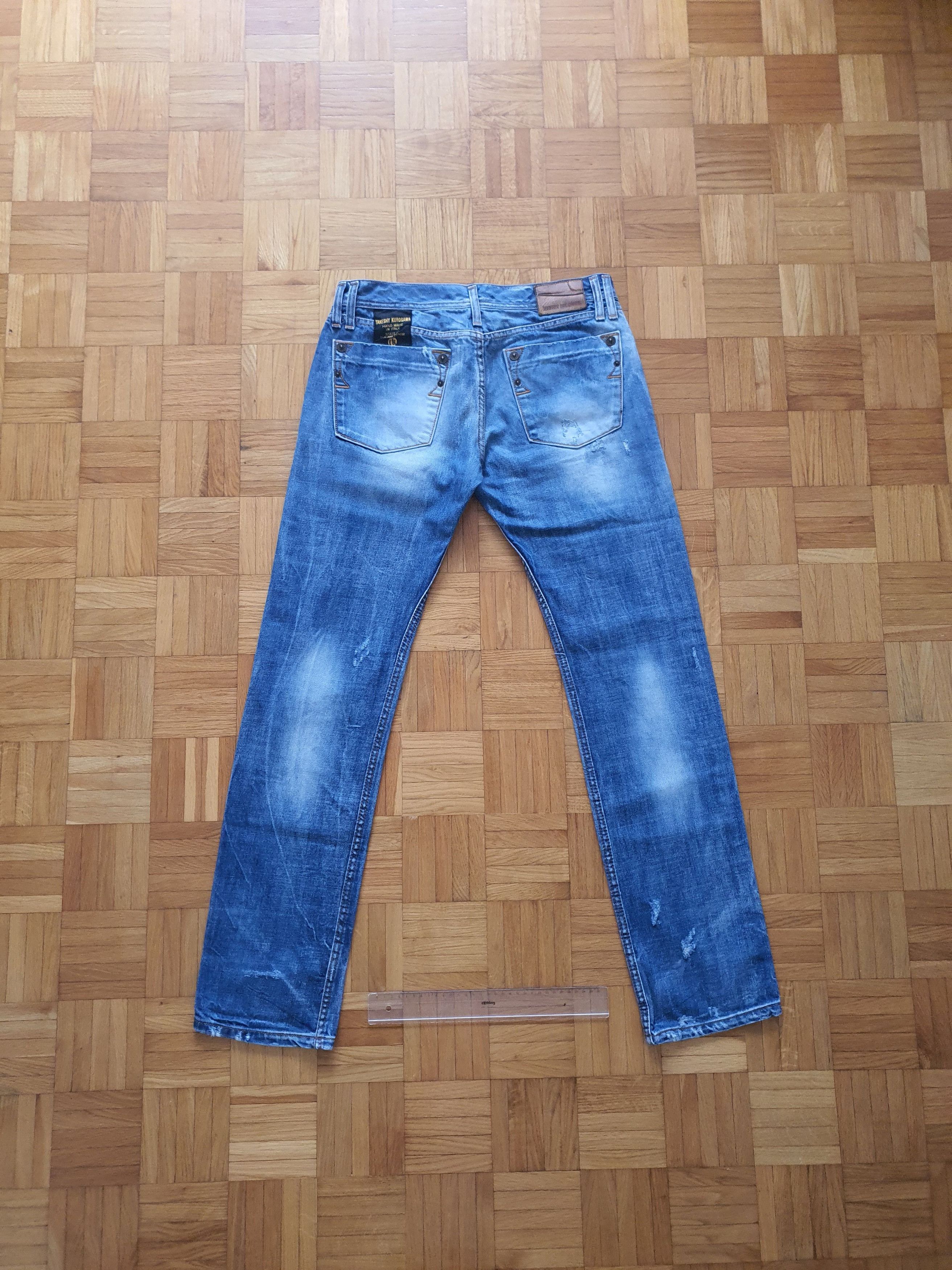 Takeshy Kurosawa Handmade Selvedge Denim Jeans Japanese Fabric - Regular Fit Size US 34 / EU 50 - 2 Thumbnail