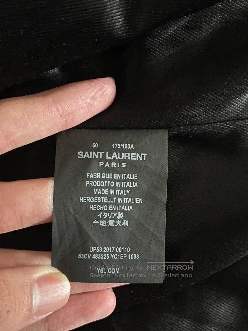 Saint Laurent Paris Saint Laurent Paris Leather Biker Jacket Size US M / EU 48-50 / 2 - 5 Thumbnail