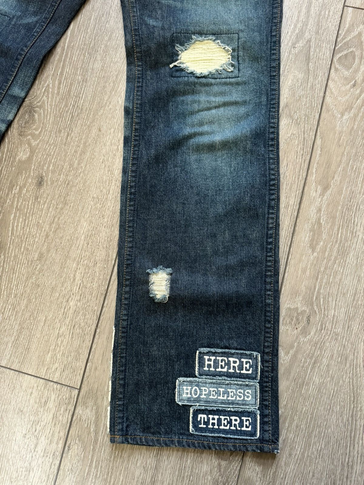 Japanese Brand × Number (N)ine × Undercover Number (n)ine poem patchwork denim Size US 30 / EU 46 - 3 Thumbnail