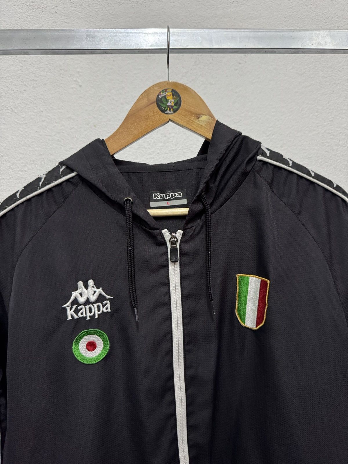 Kappa × Vintage Kappa Italia side tape windbreaker jacket Size US L / EU 52-54 / 3 - 2 Thumbnail