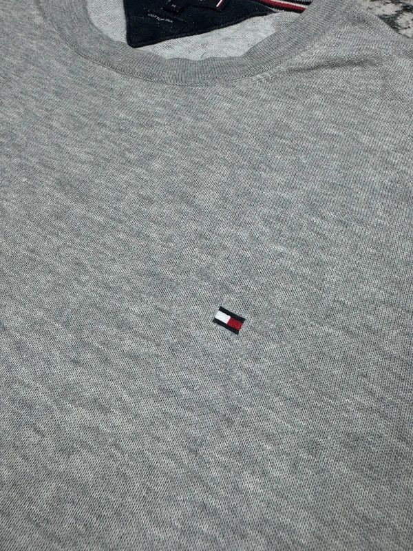Tommy Hilfiger Tommy Hilfiger Gray XL Silk Sweater Size US XL / EU 56 / 4 - 4 Thumbnail