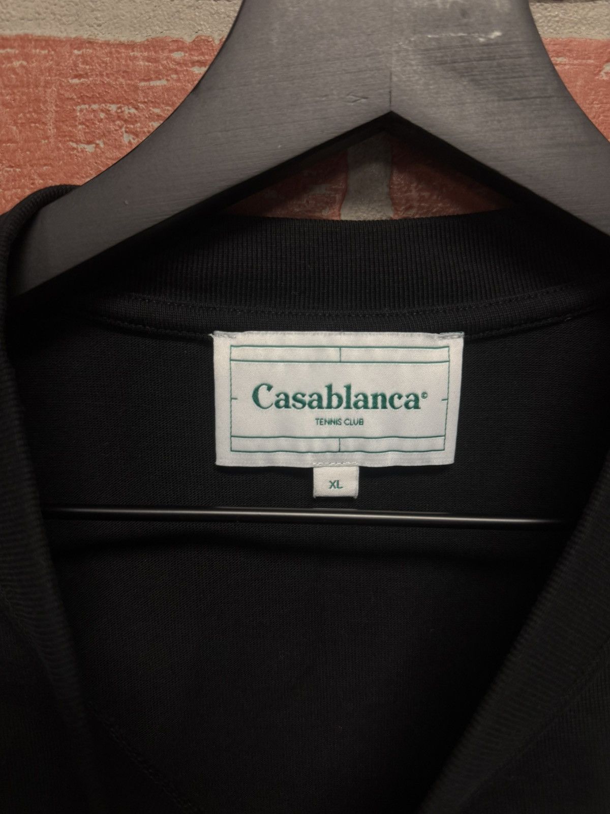 Casablanca Casablanca Black Tee Shirt Size XL Pre Owned 🧼 Size US XL / EU 56 / 4 - 6 Thumbnail