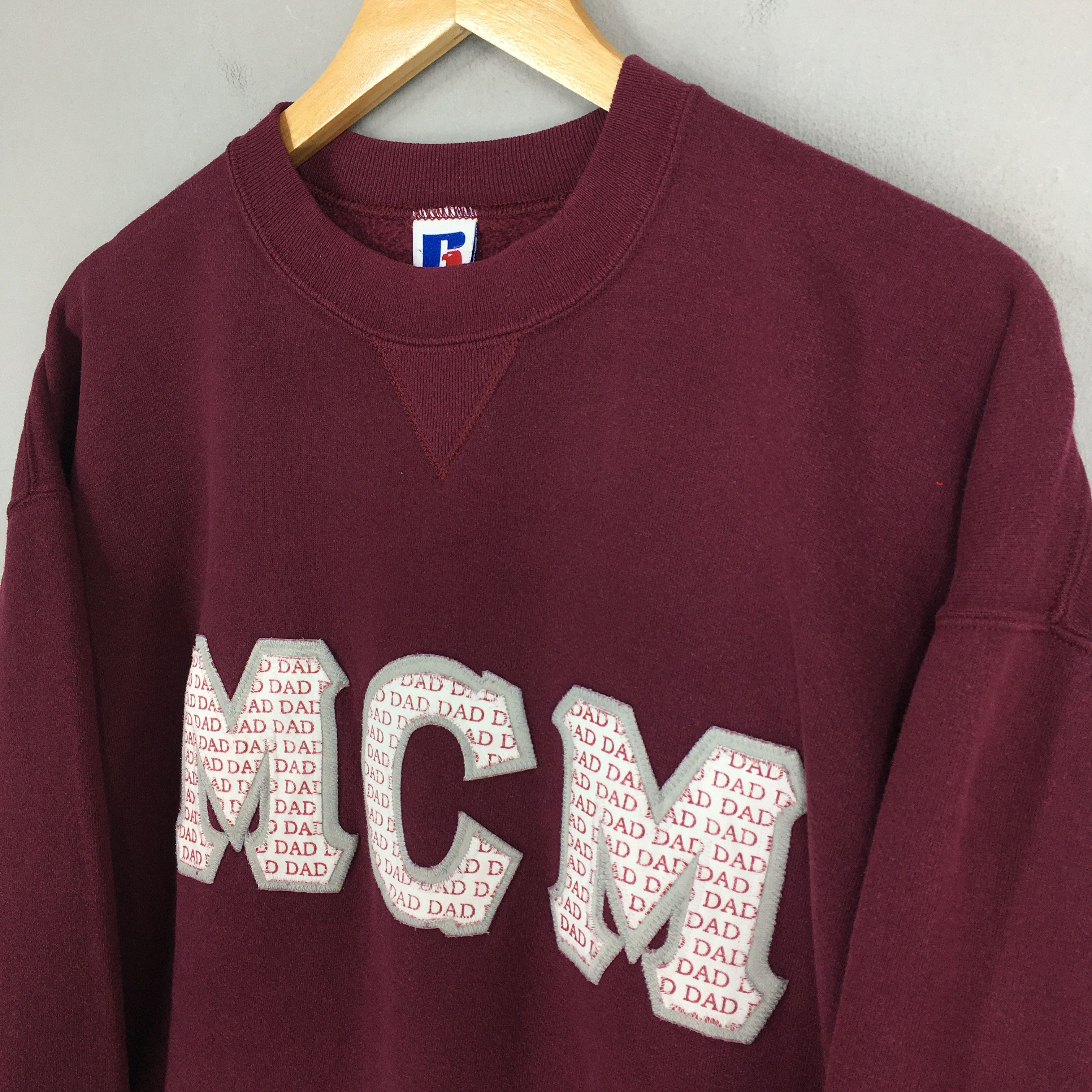 NCAA Vintage 90s McMurry University Maroon Sweatshirt XLarge Size US XL / EU 56 / 4 - 3 Thumbnail