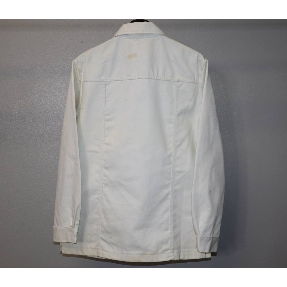 Wrangler Vintage Wrangler Brush Popper White Denim Jacket - Size M Size US M / EU 48-50 / 2 - 2 Thumbnail
