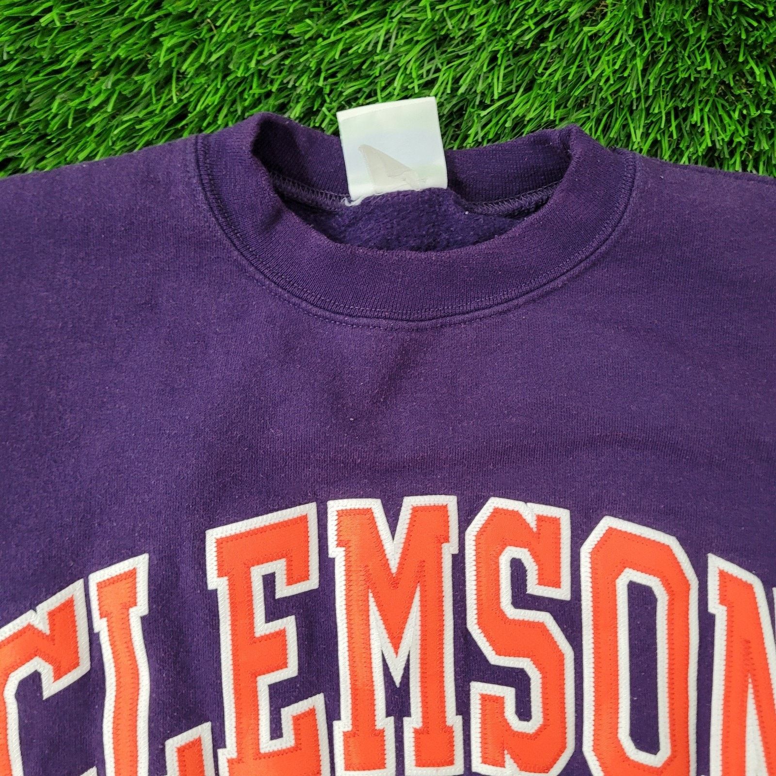 Champion Vintage Y2K Clemson Tigers Sweatshirt XS 18x22 Cropped Baggy Size US XS / EU 42 / 0 - 8 Thumbnail