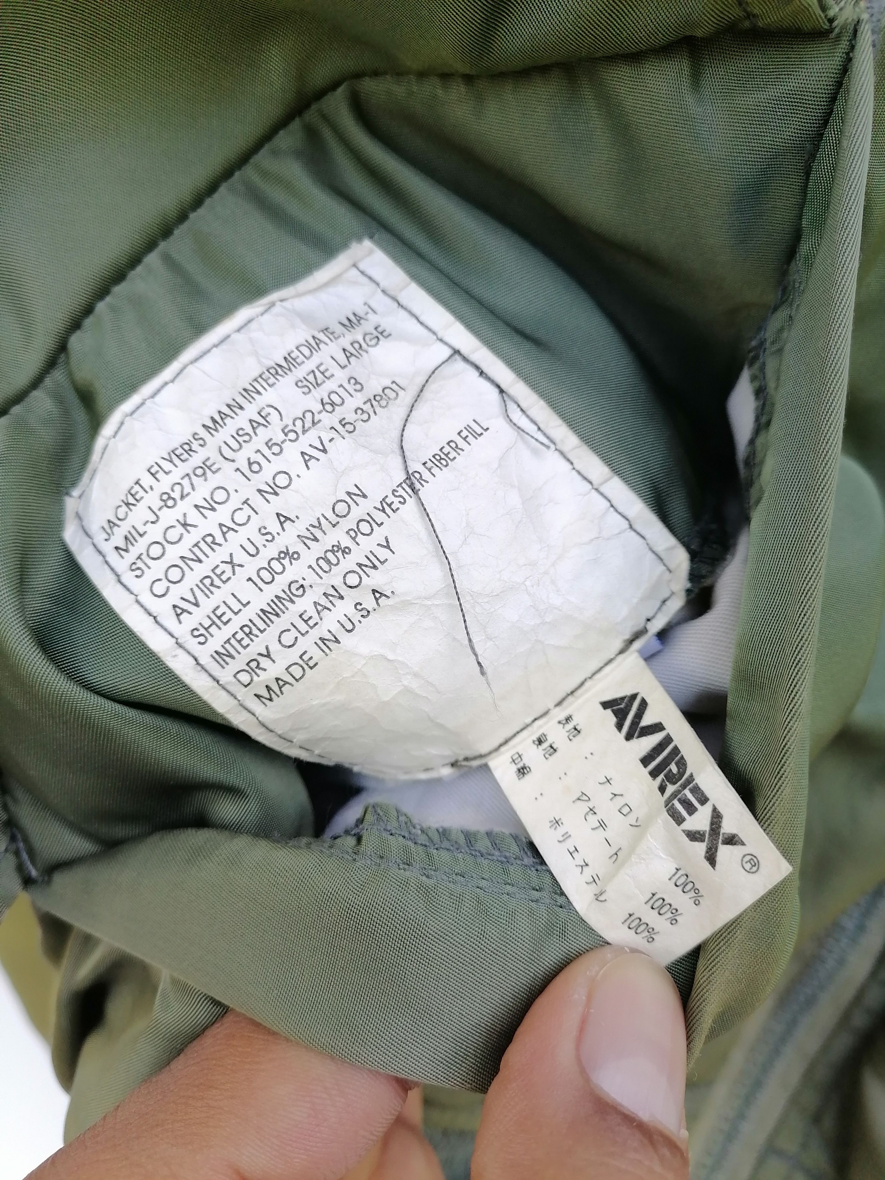Avirex × Vintage Vintage Avirex Usa MA-1 Sun Faded Bomber Jackets Size US L / EU 52-54 / 3 - 7 Thumbnail