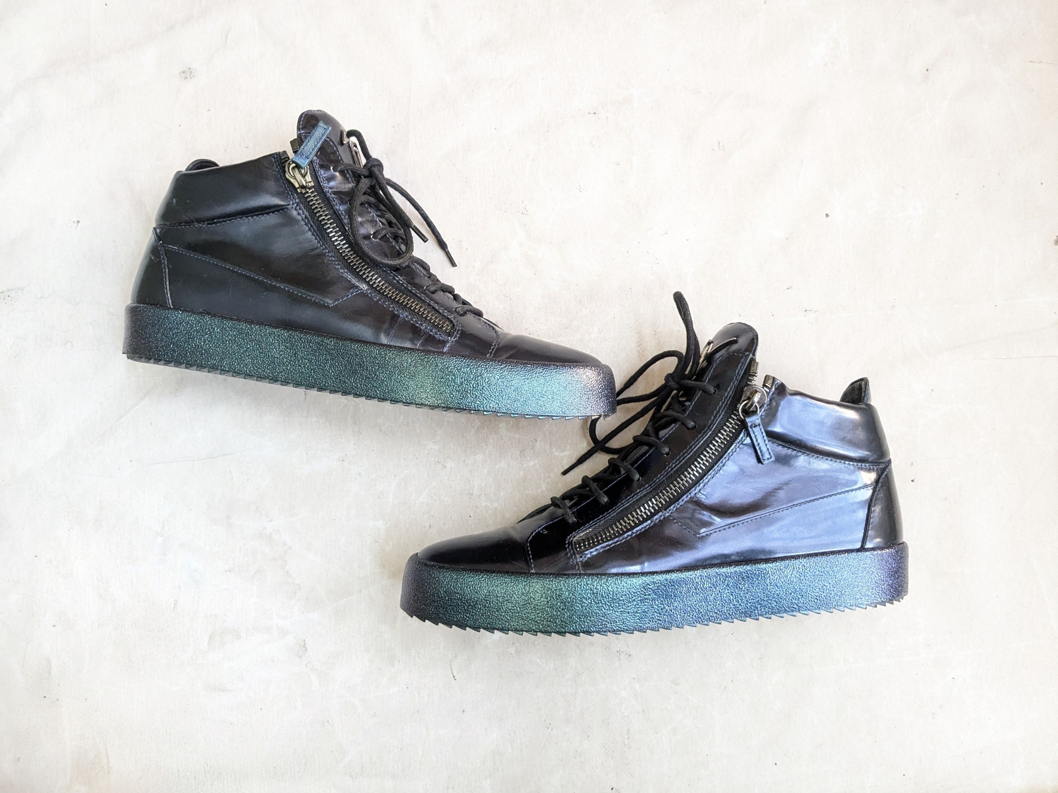 Giuseppe Zanotti Sneakers Metallic Blue 12 45 High Tops