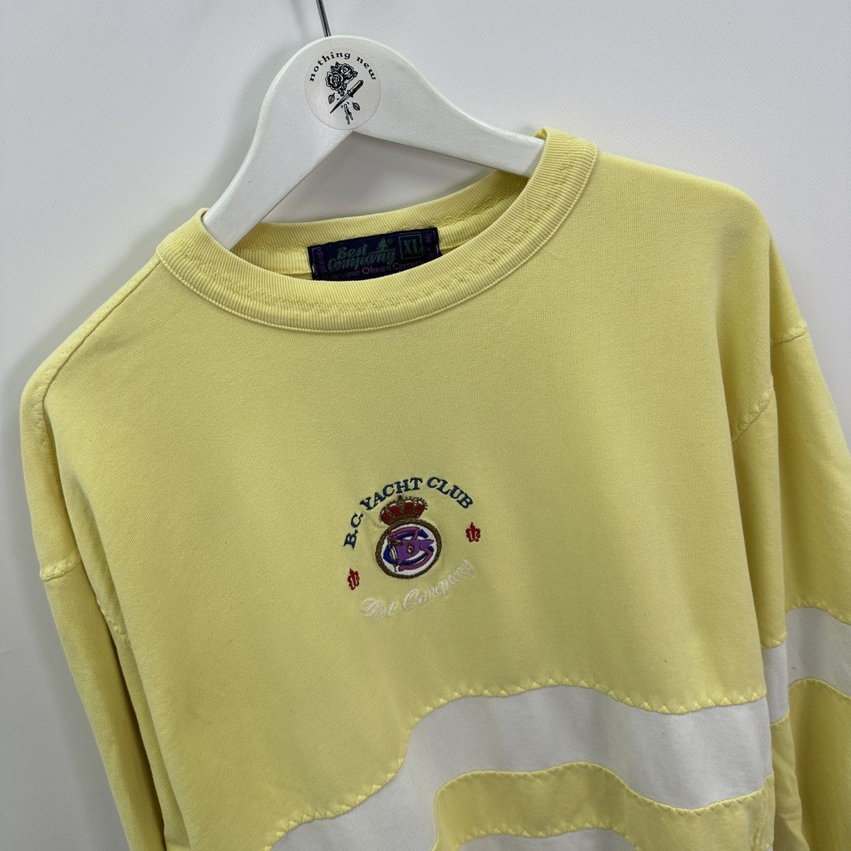 Vintage Vintage 90s Best Company Yacht Club sweatshirt embroidered Size US XL / EU 56 / 4 - 7 Thumbnail