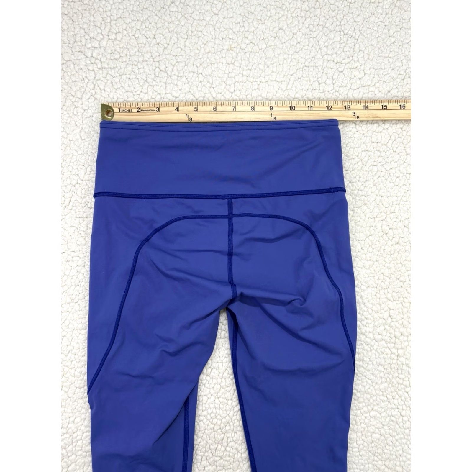 Lululemon Lululemon Fast & Free Leggings Cropped 19" Nulux Blue Size 6 Women's Athletic Skinny Size 28" / US 6 / IT 42 - 6 Thumbnail