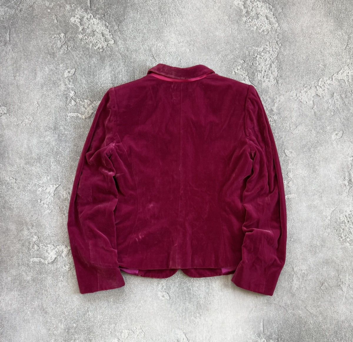 Armani Collezioni Armani Collezioni IT44 pink velour velvet blazer jacket Size M / US 6-8 / IT 42-44 - 10 Thumbnail