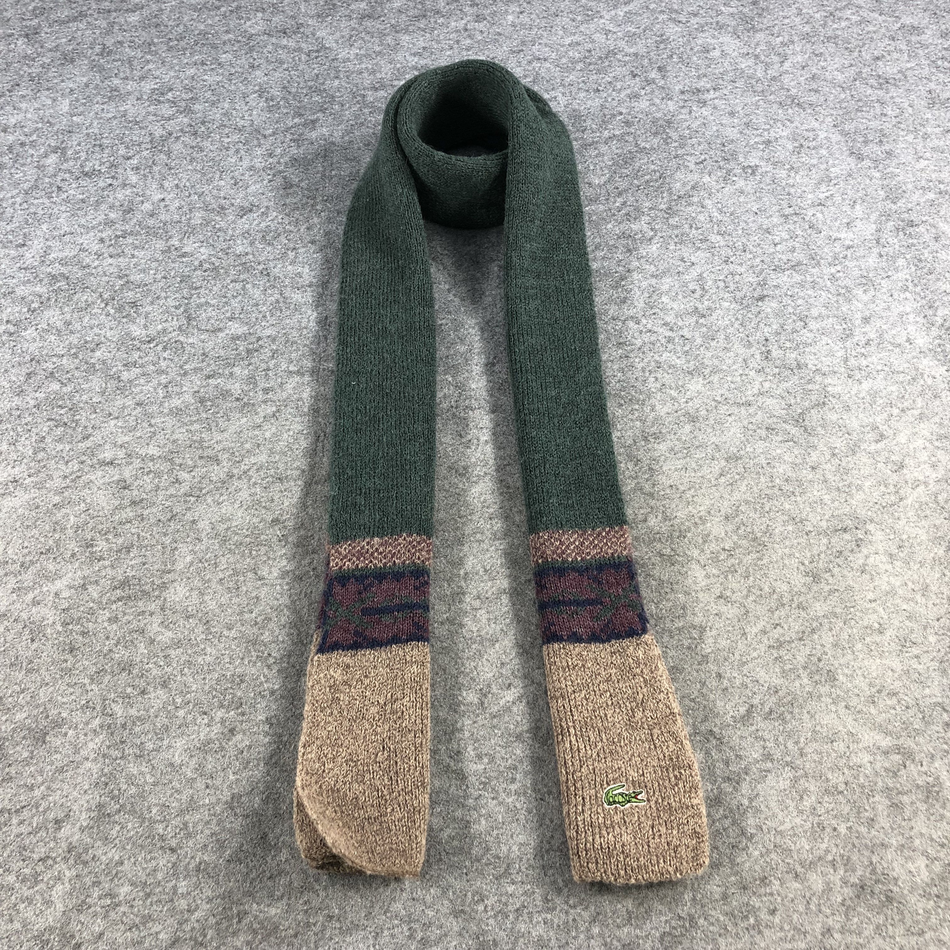 Lacoste Lacoste Wool Scarf Muffler V878 Size ONE SIZE - 1 Thumbnail