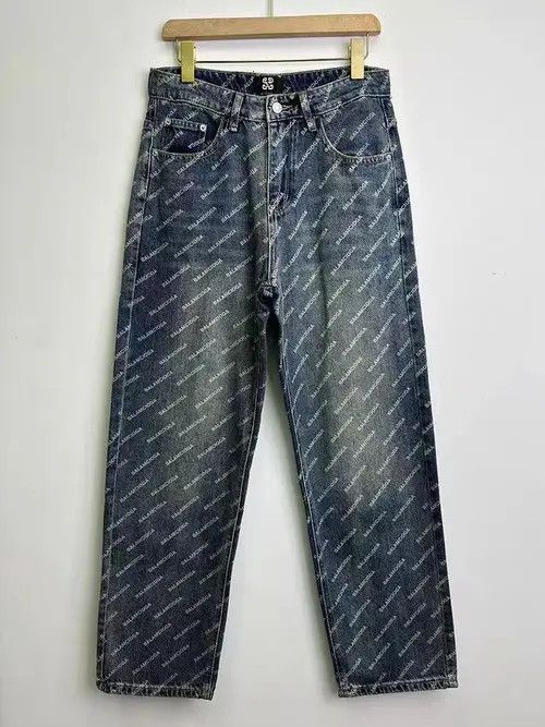 VIBE Vintage high street letter print loose casual jeans Size US 34 / EU 50 - 5 Thumbnail